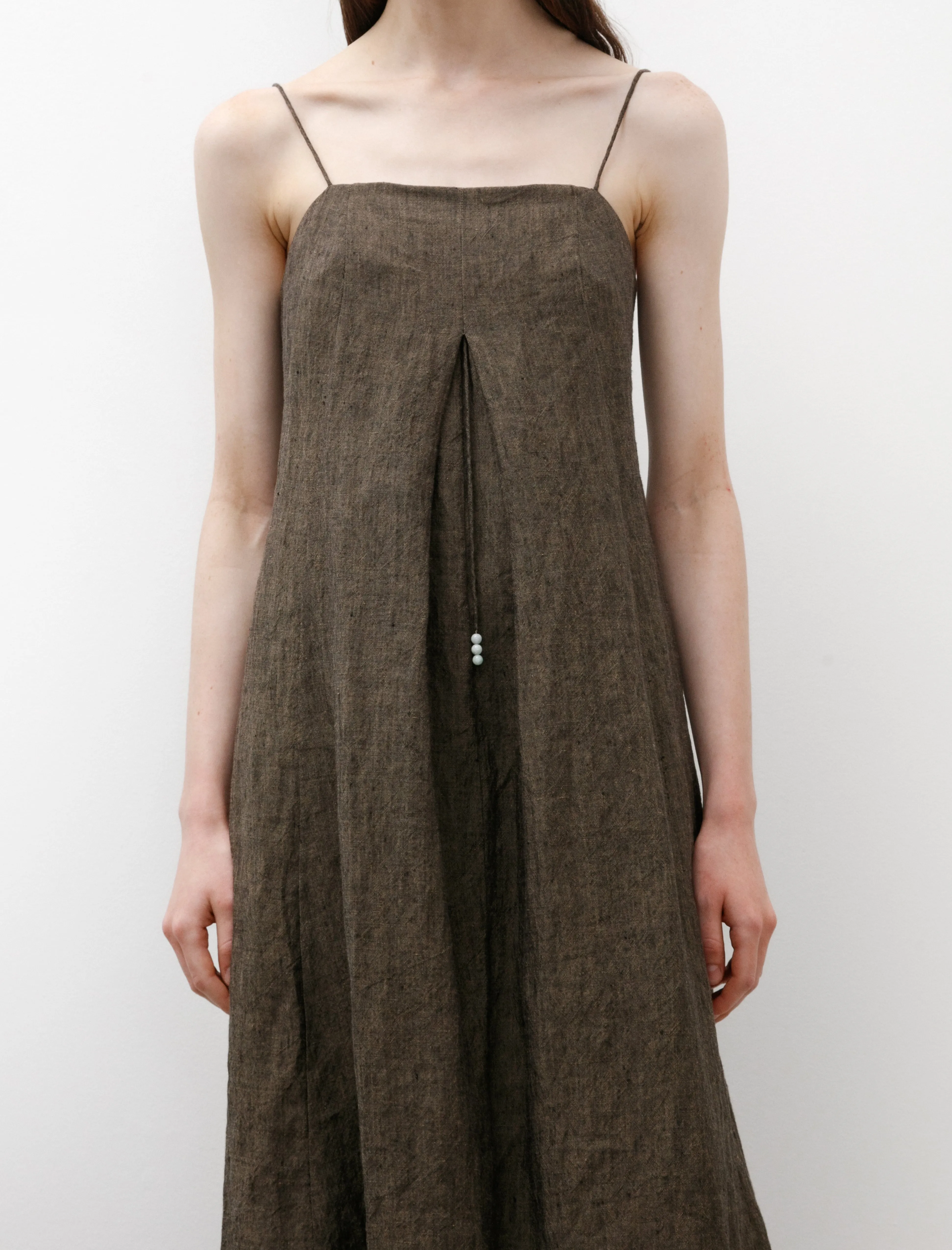 Long Slip Dress Walnut Linen sold by SHOP NEIGHBOR product image thumbnail 2