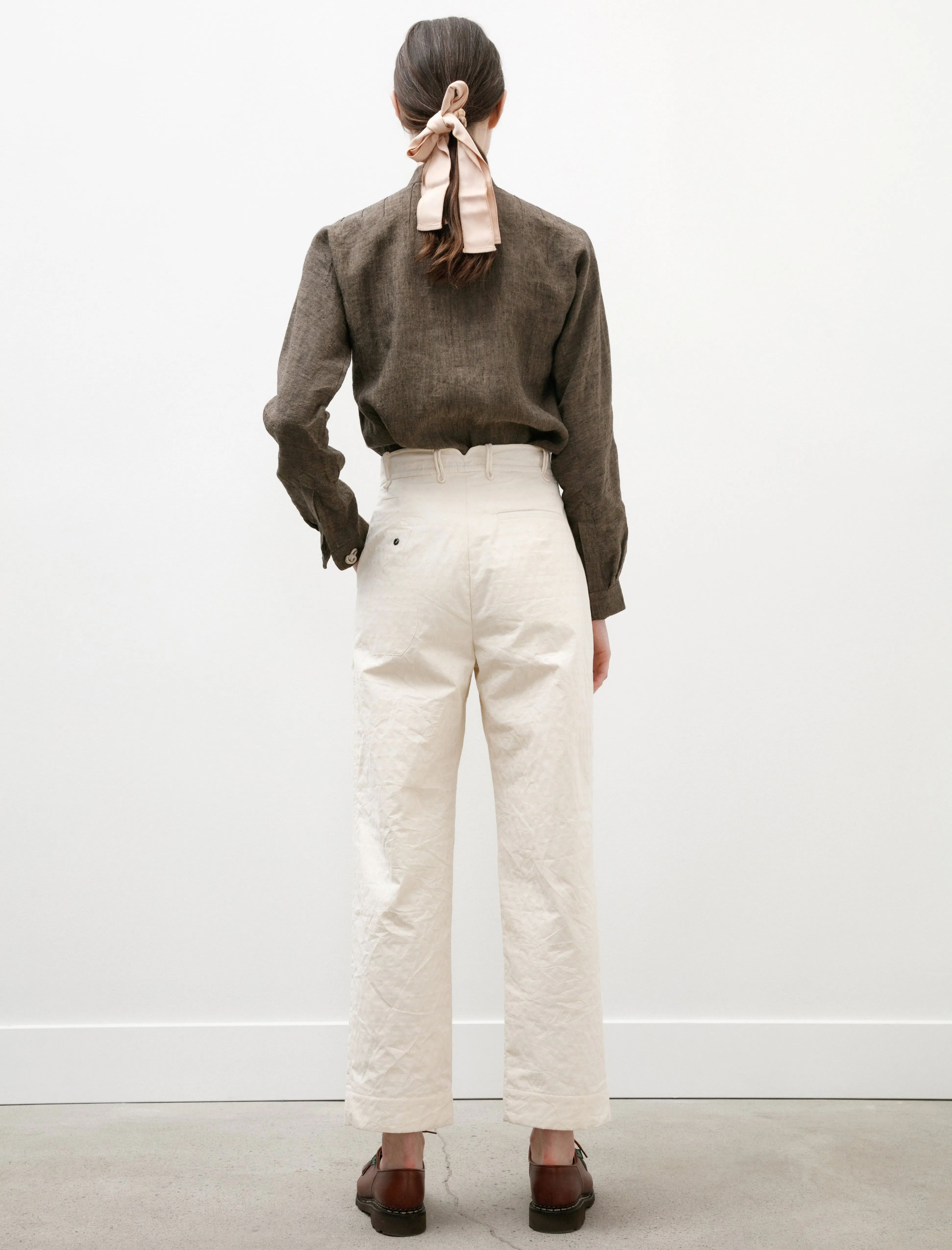 Double Pleated Trousers Ivory sold by SHOP NEIGHBOR product image thumbnail 5
