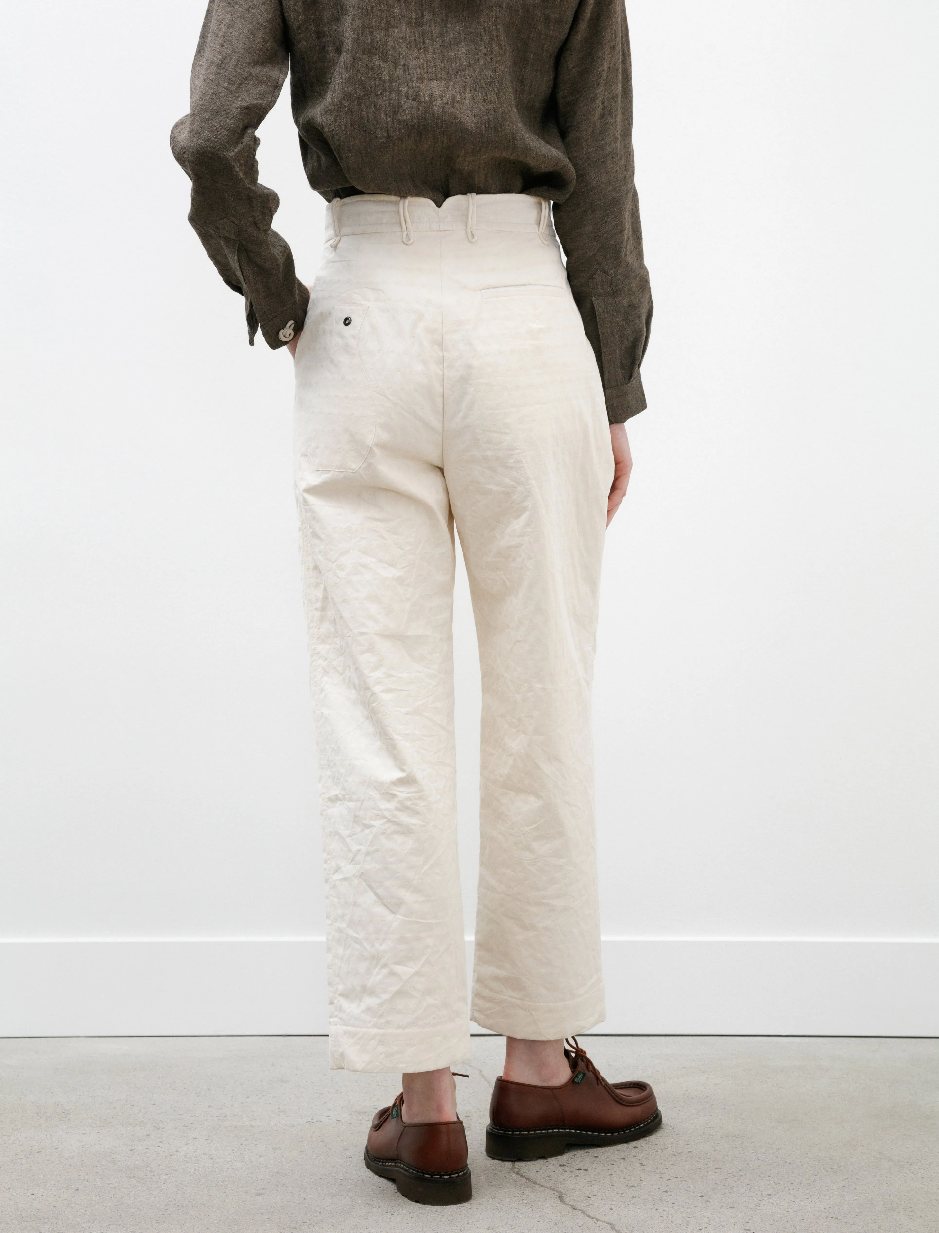 Double Pleated Trousers Ivory sold by SHOP NEIGHBOR product image thumbnail 4