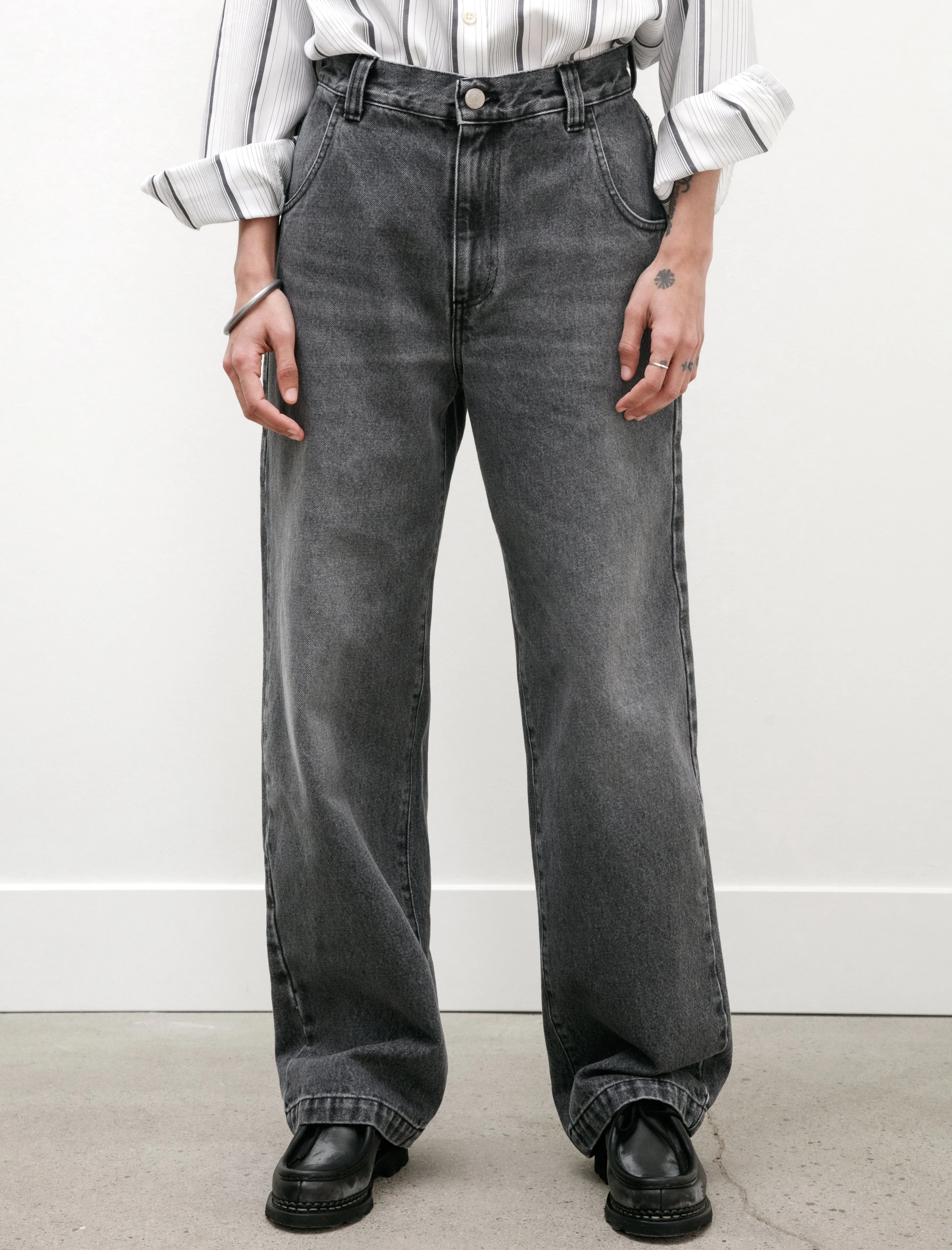 Womens Regular Jeans Grey sold by SHOP NEIGHBOR product image thumbnail 2
