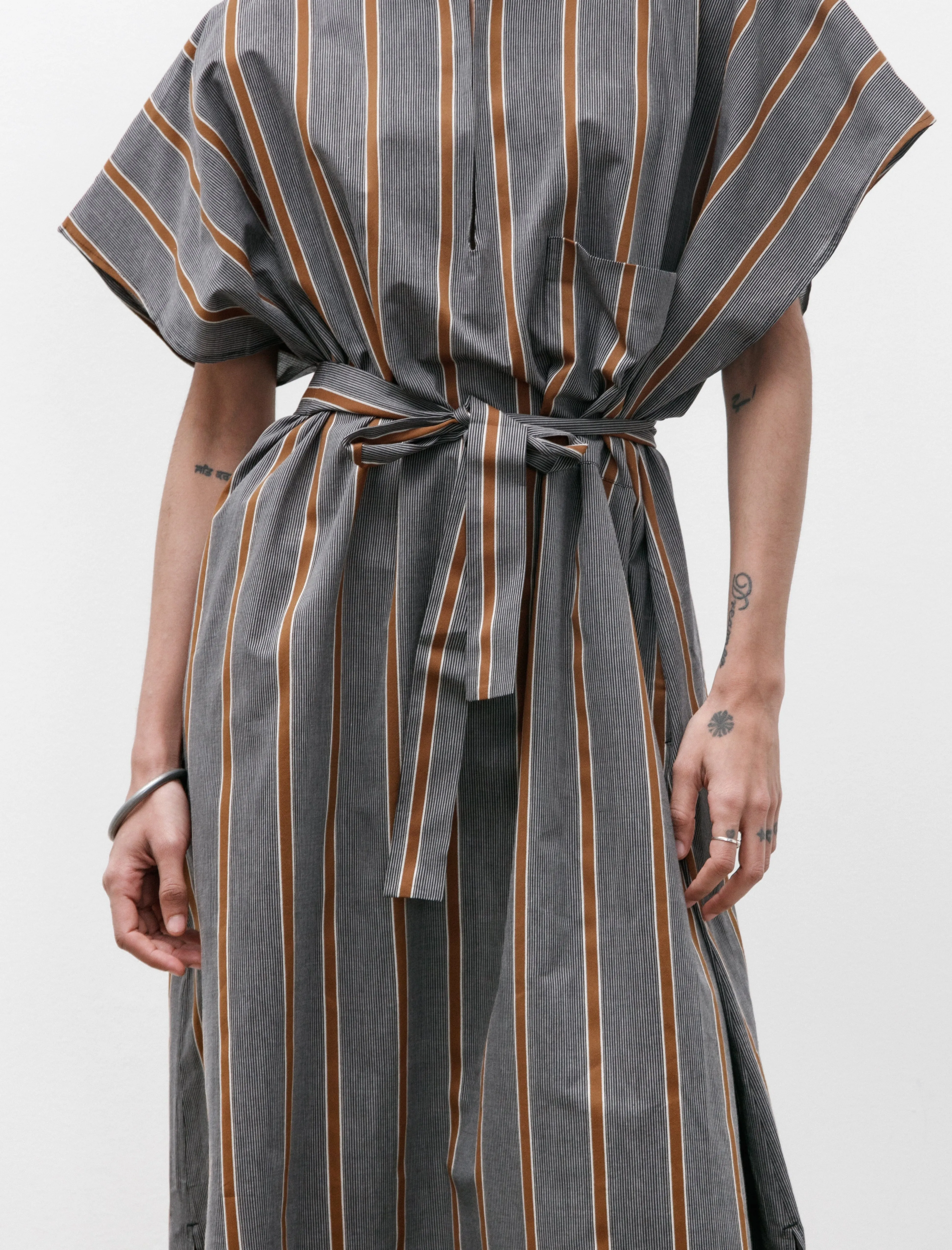 Caftan Light Cotton Striped Black and Noisette sold by SHOP NEIGHBOR product image thumbnail 5