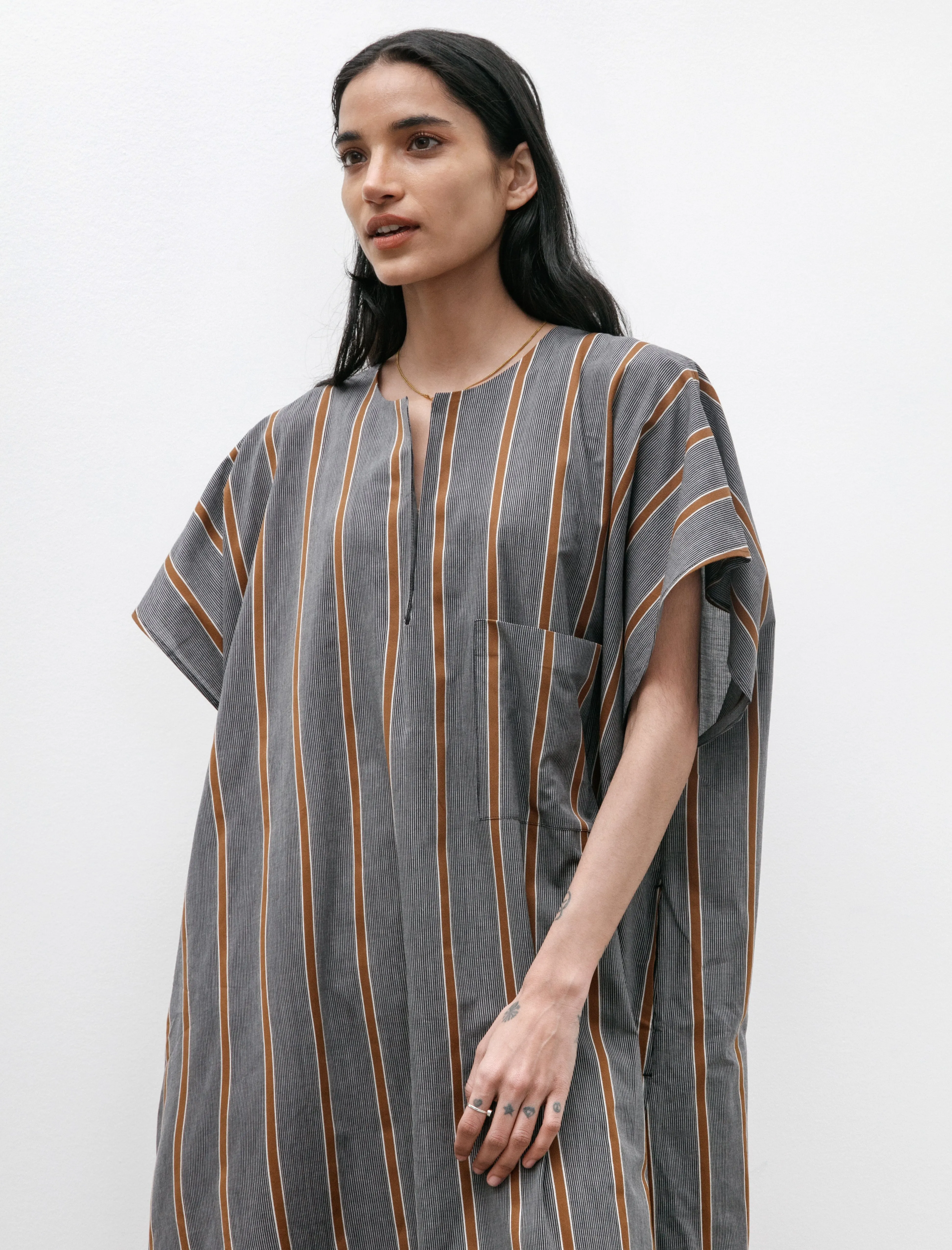 Caftan Light Cotton Striped Black and Noisette sold by SHOP NEIGHBOR product image thumbnail 2