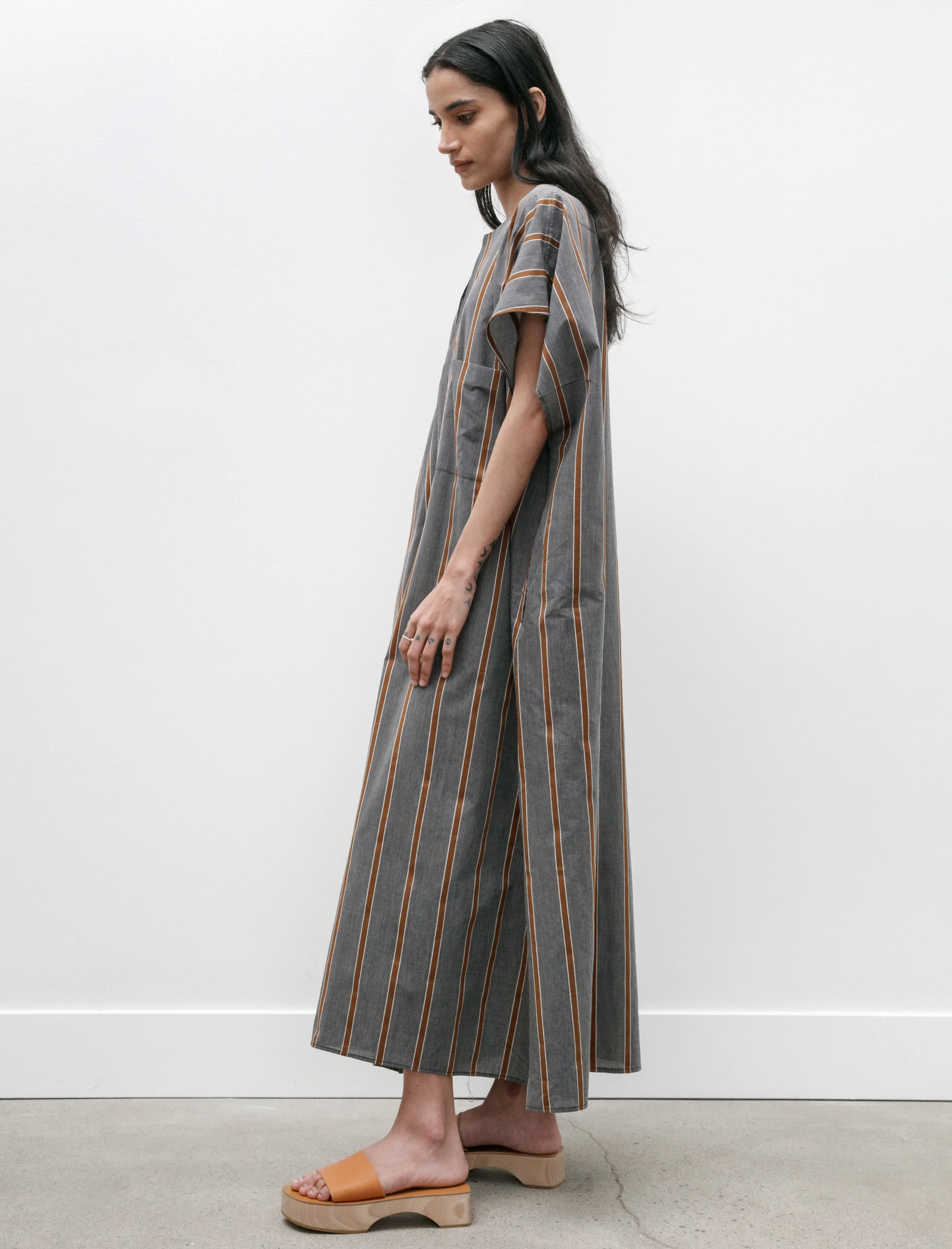 Caftan Light Cotton Striped Black and Noisette sold by SHOP NEIGHBOR product image thumbnail 3