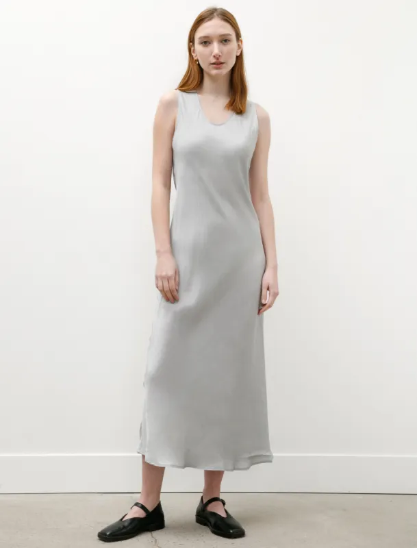 Sleeveless Long Dress Shiny Viscose Silver sold by SHOP NEIGHBOR