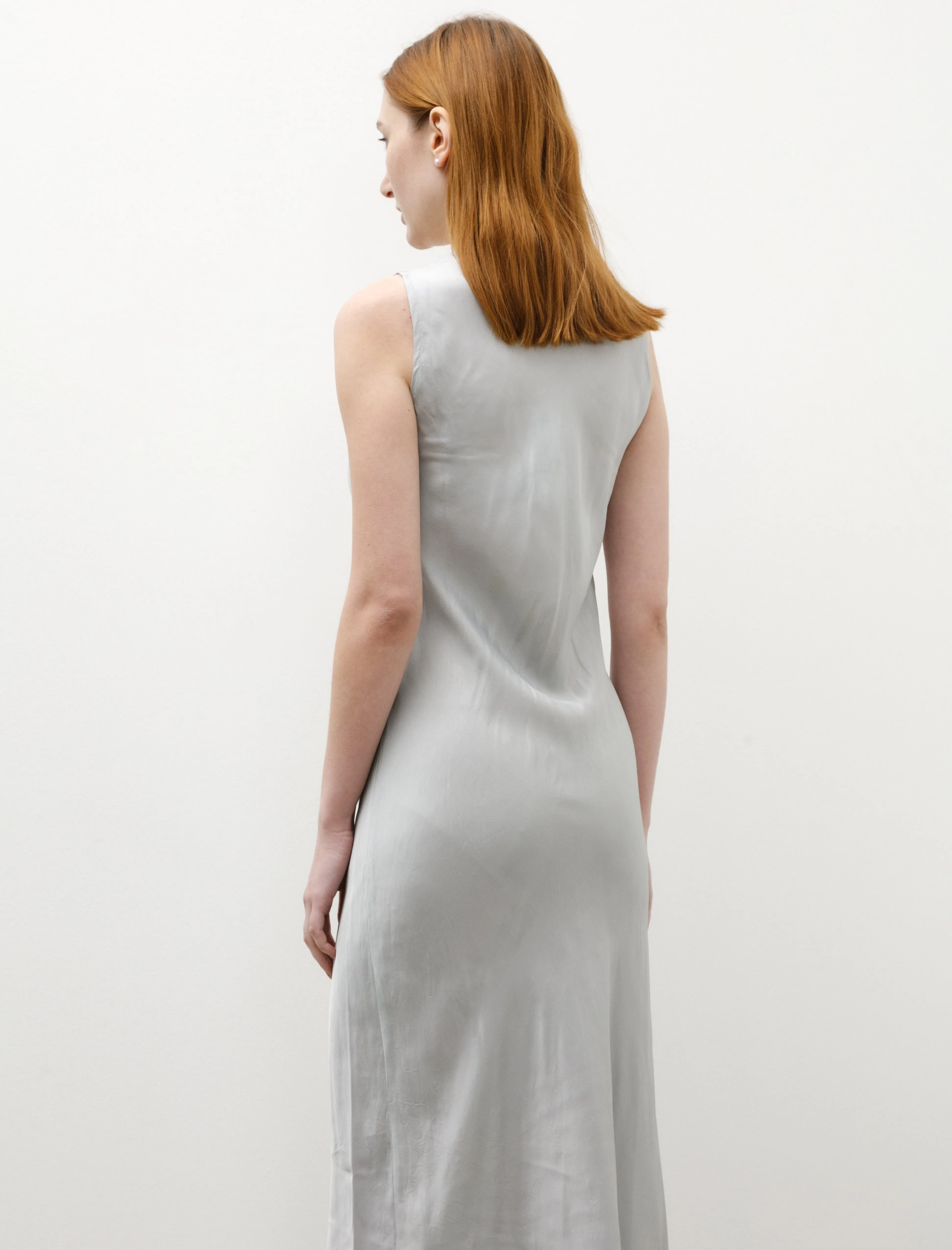 Sleeveless Long Dress Shiny Viscose Silver sold by SHOP NEIGHBOR product image thumbnail 5