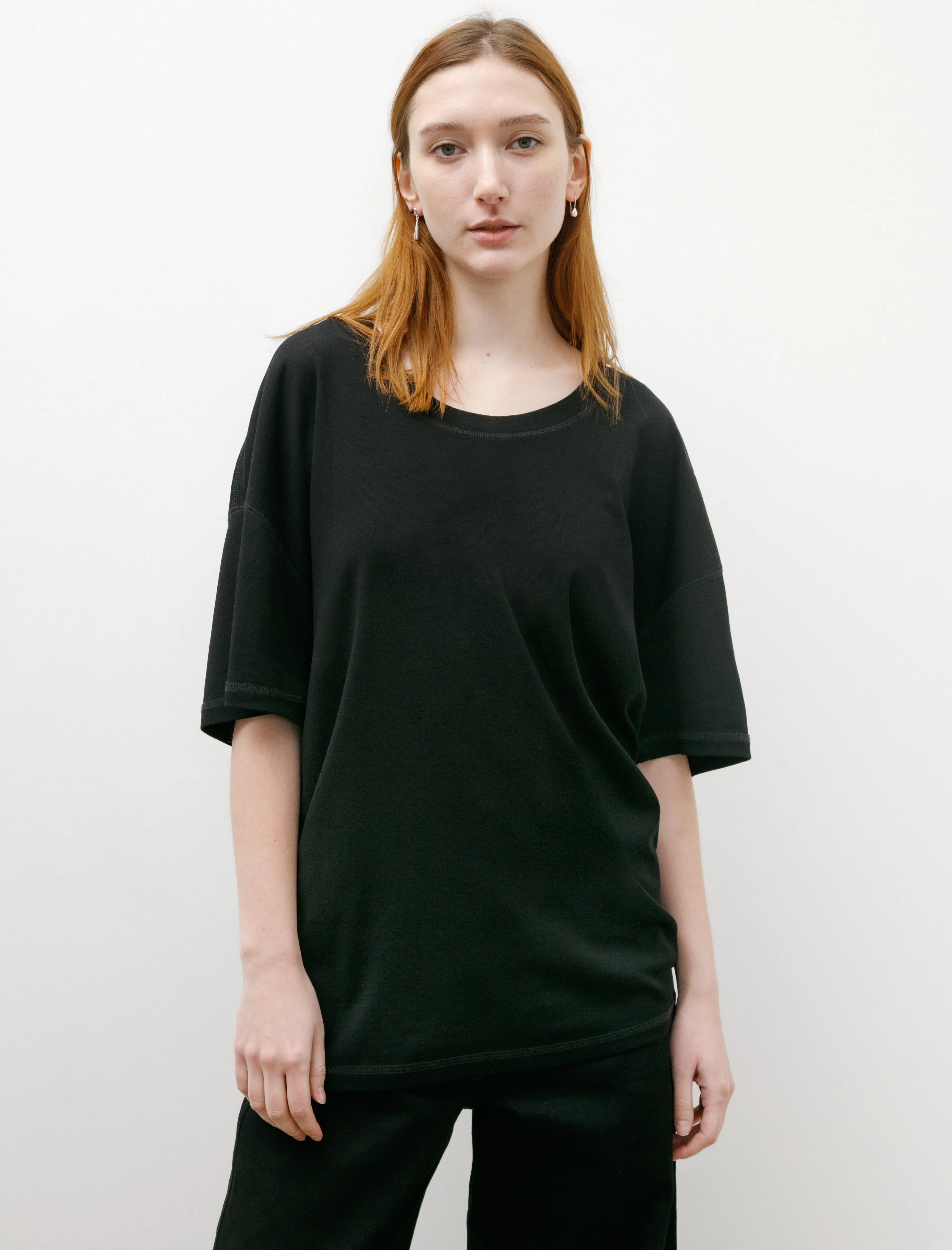 Rib T-Shirt Black sold by SHOP NEIGHBOR