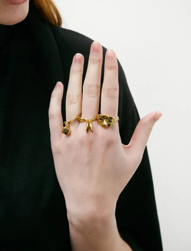 Estampe Trio Rings Old Gold made by SHOP NEIGHBOR