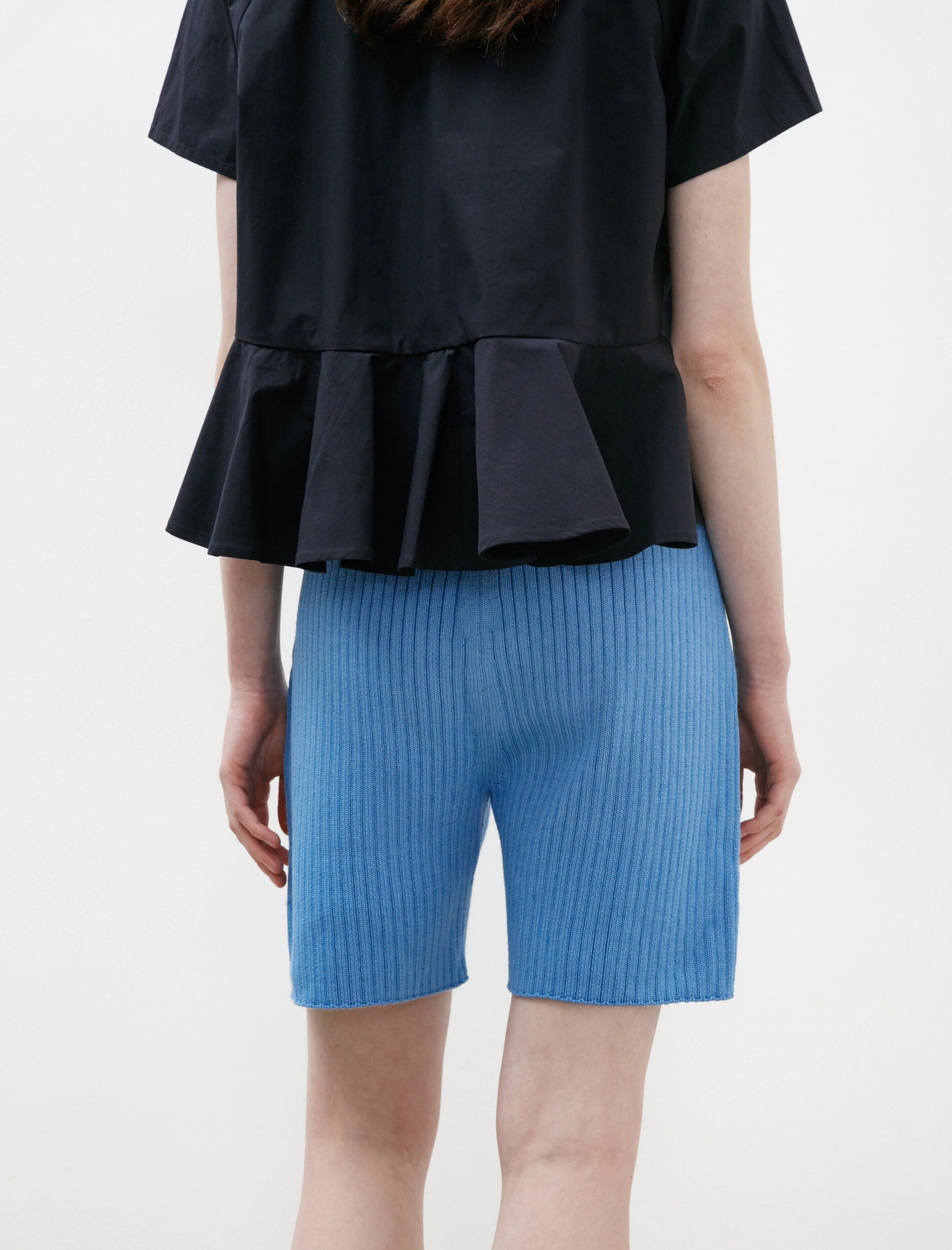Rib Shorts Blue sold by SHOP NEIGHBOR product image thumbnail 4