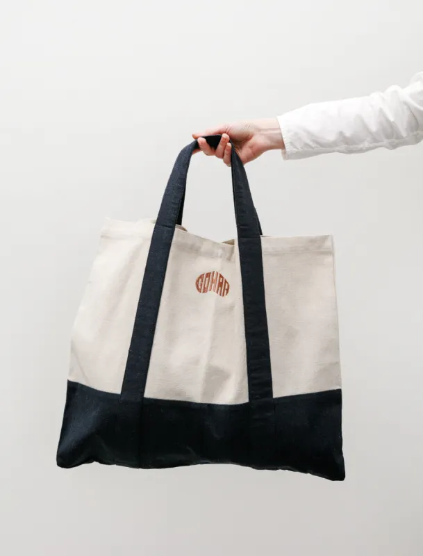Gohar Tote Bag Navy sold by SHOP NEIGHBOR