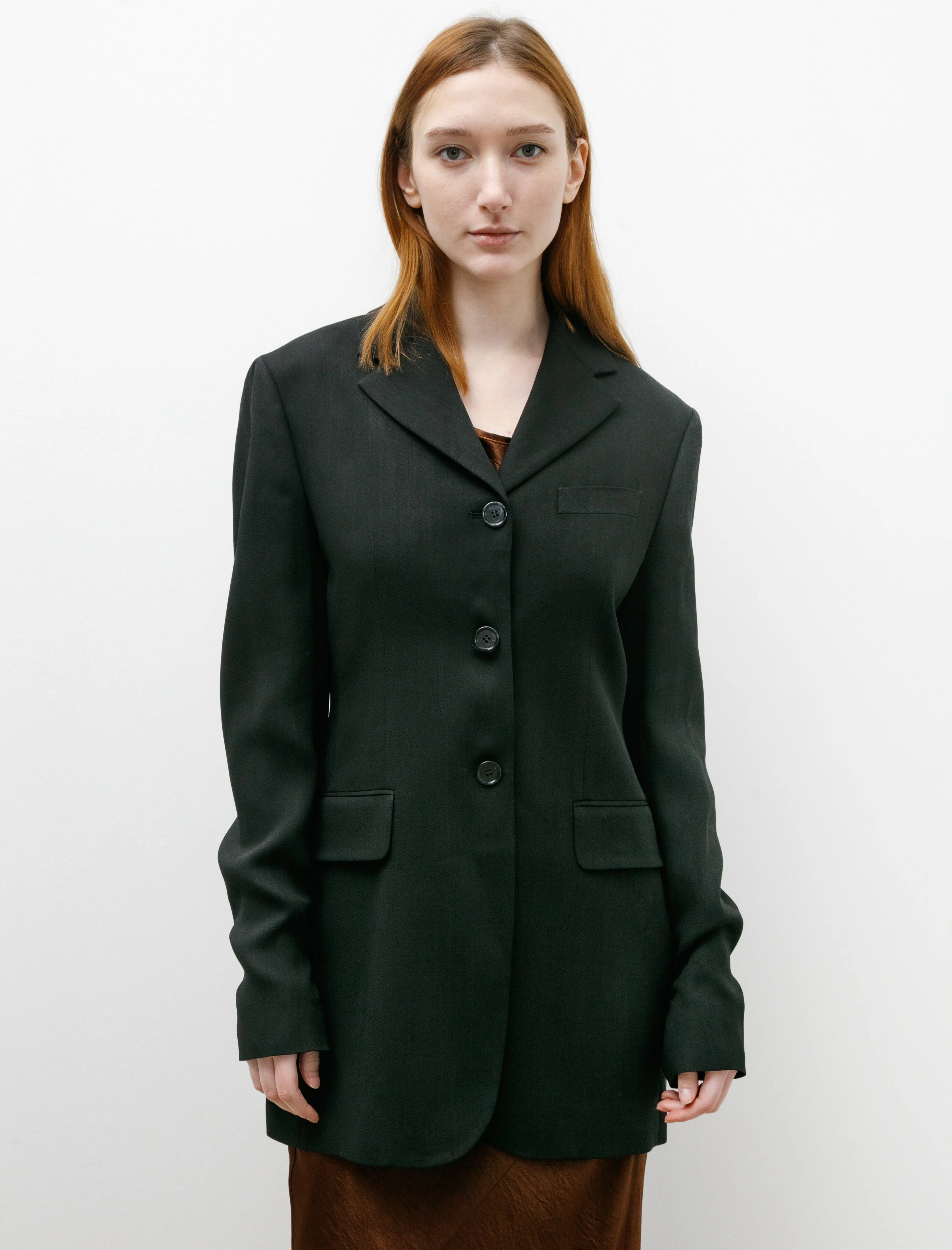 Fitted Suit Jacket Black sold by SHOP NEIGHBOR product image thumbnail 2