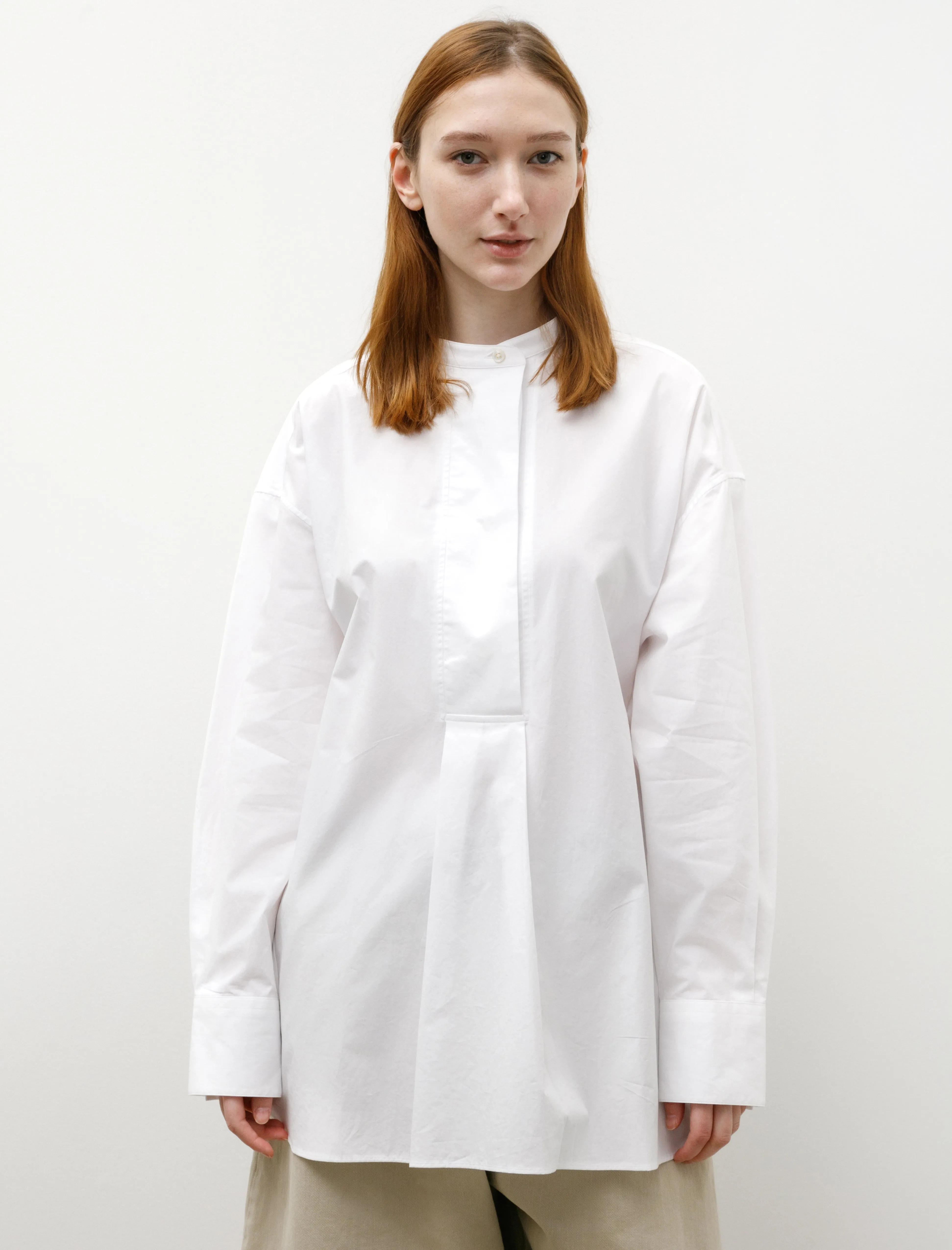 Frink Half Placket Shirt White sold by SHOP NEIGHBOR product image thumbnail 3