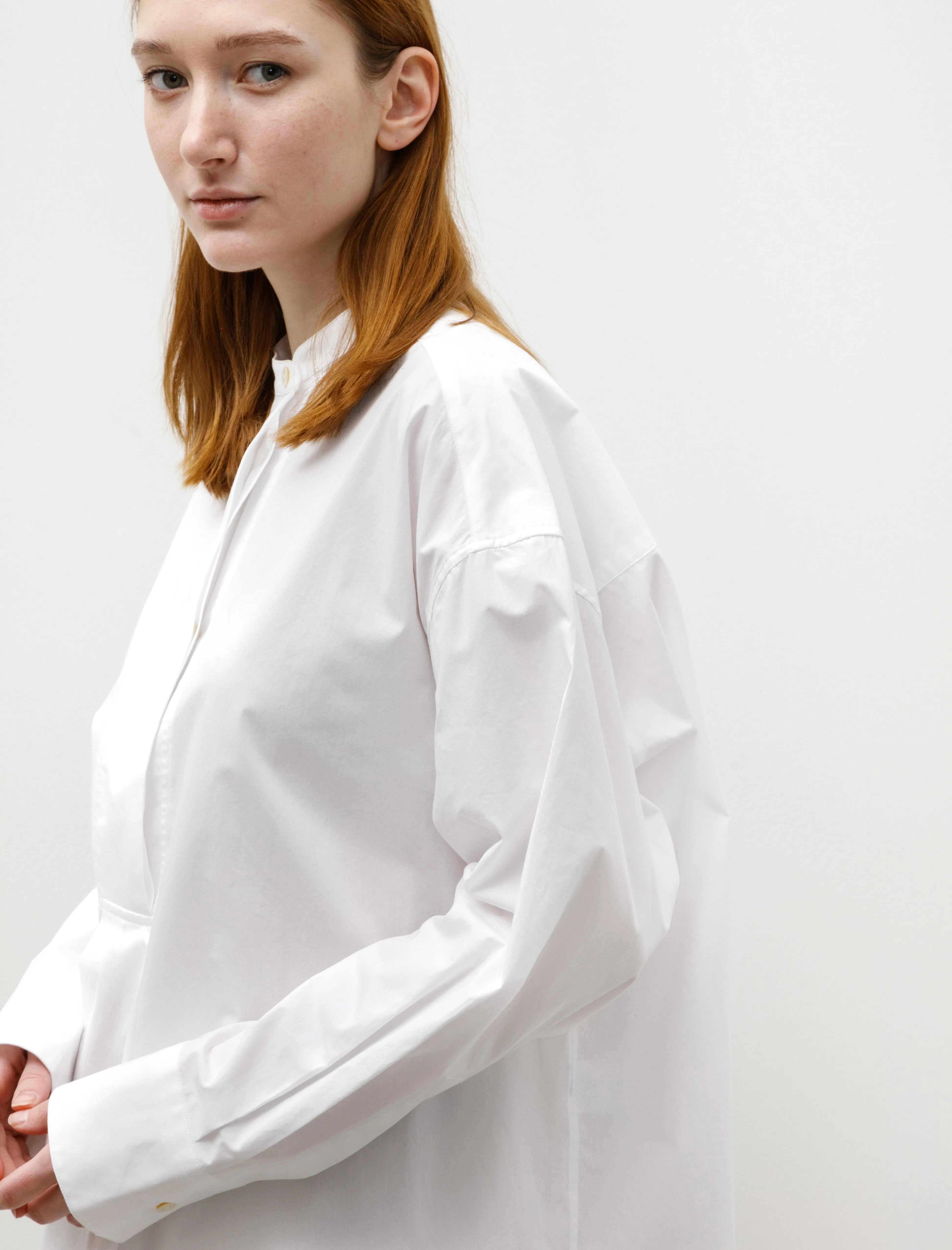 Frink Half Placket Shirt White sold by SHOP NEIGHBOR product image thumbnail 4