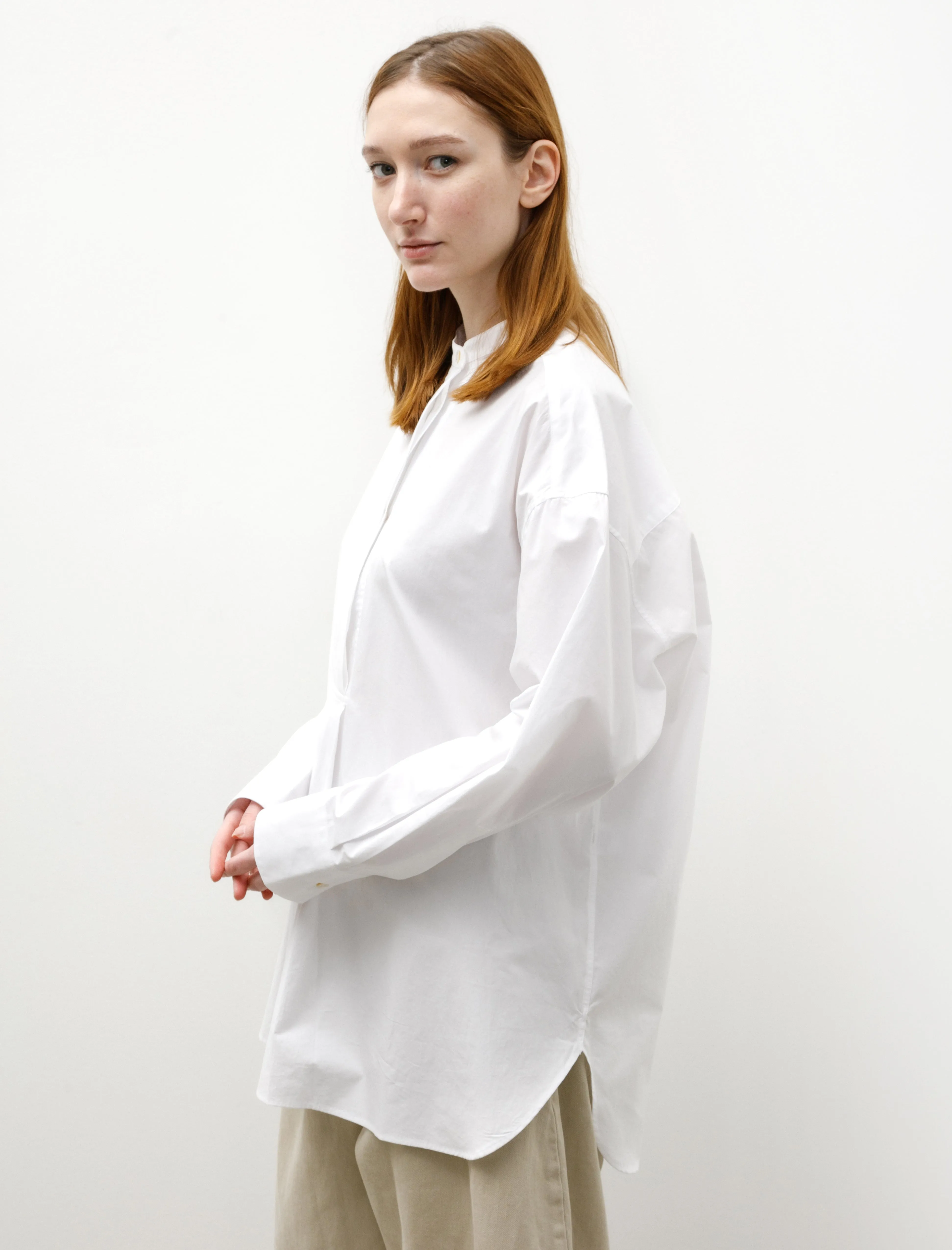 Frink Half Placket Shirt White sold by SHOP NEIGHBOR product image thumbnail 2