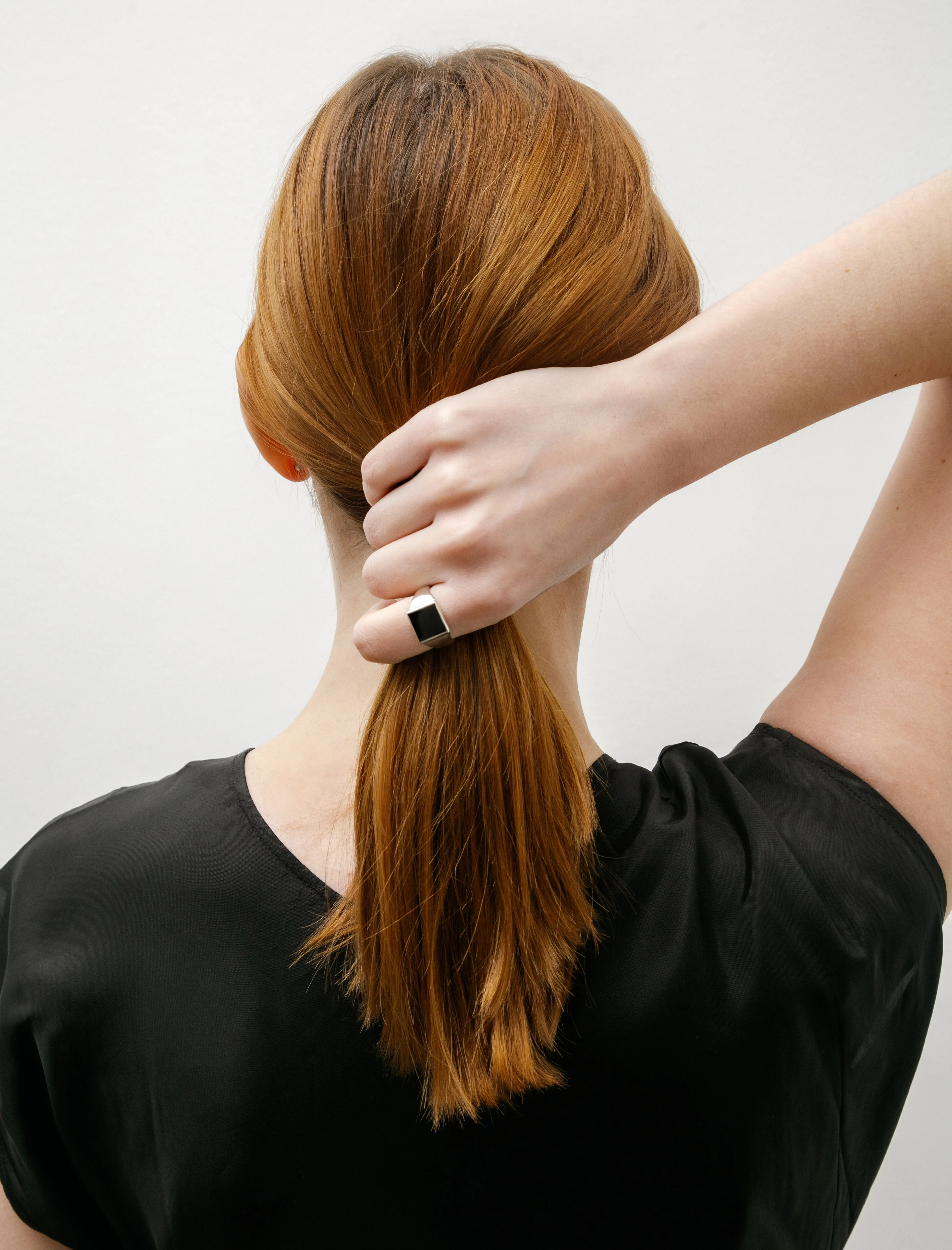 Square Onyx Signet Ring Silver sold by SHOP NEIGHBOR