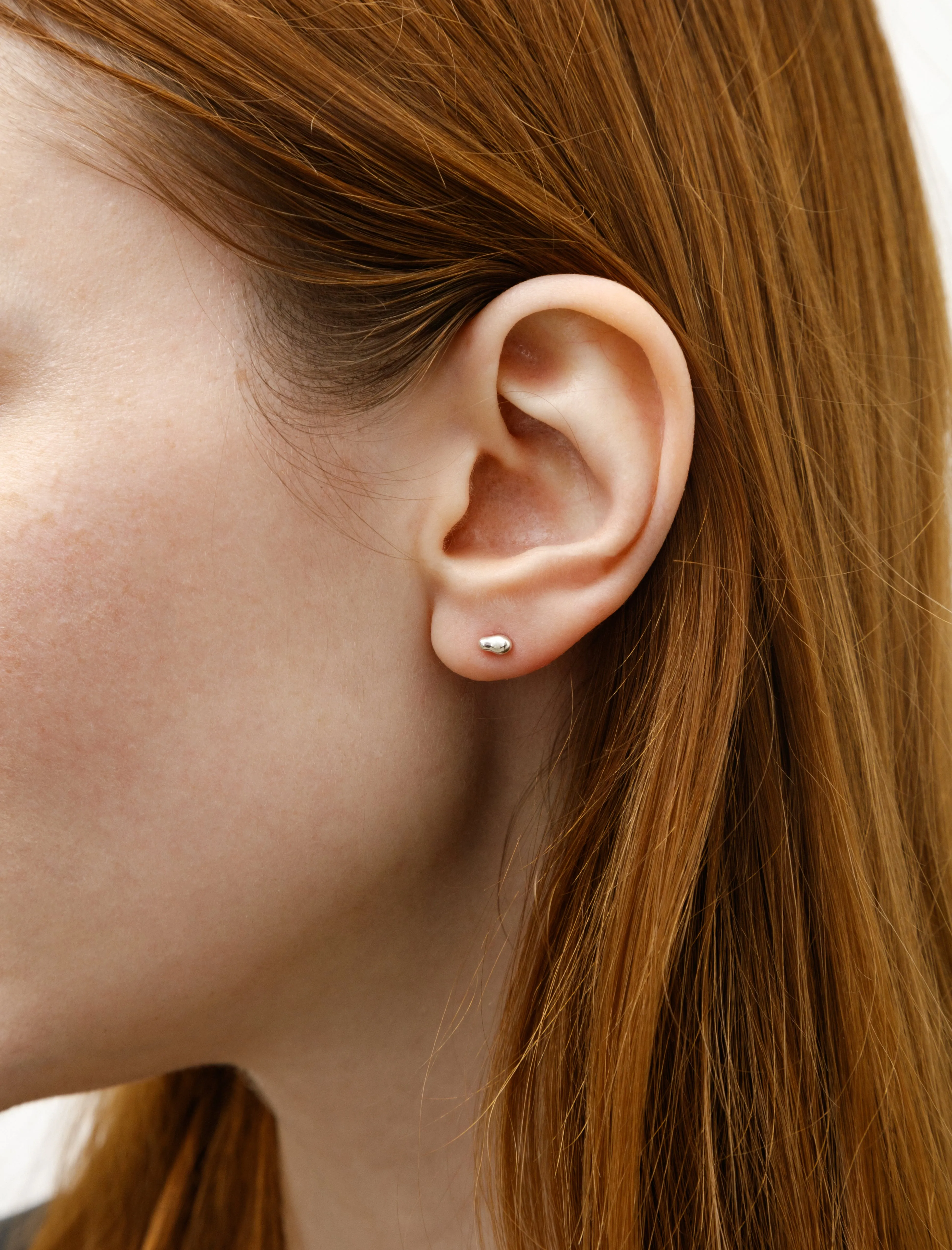 Tiny Bean Studs Silver sold by SHOP NEIGHBOR product image thumbnail 3