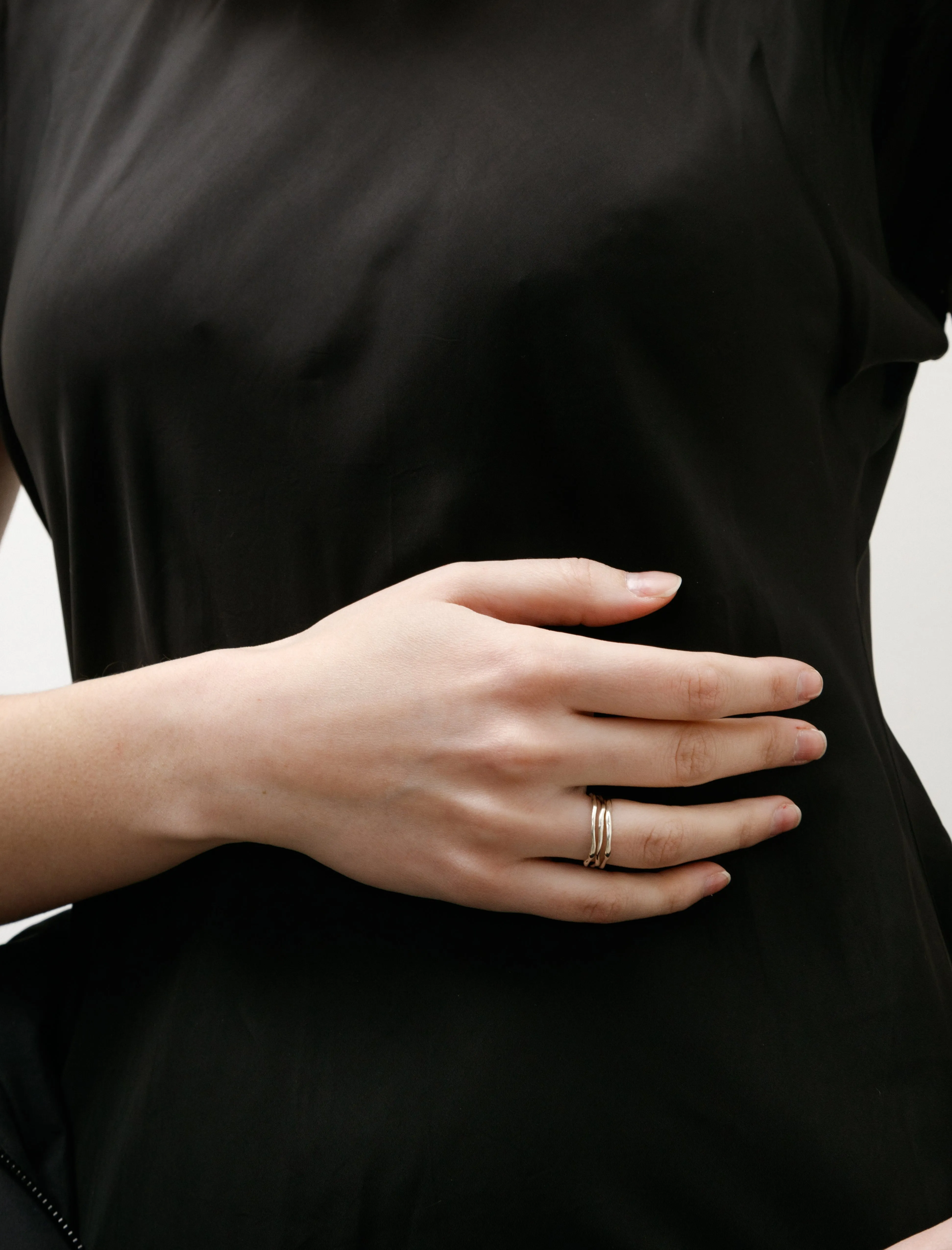 Wrought Ring Set of Three Silver sold by SHOP NEIGHBOR product image thumbnail 2