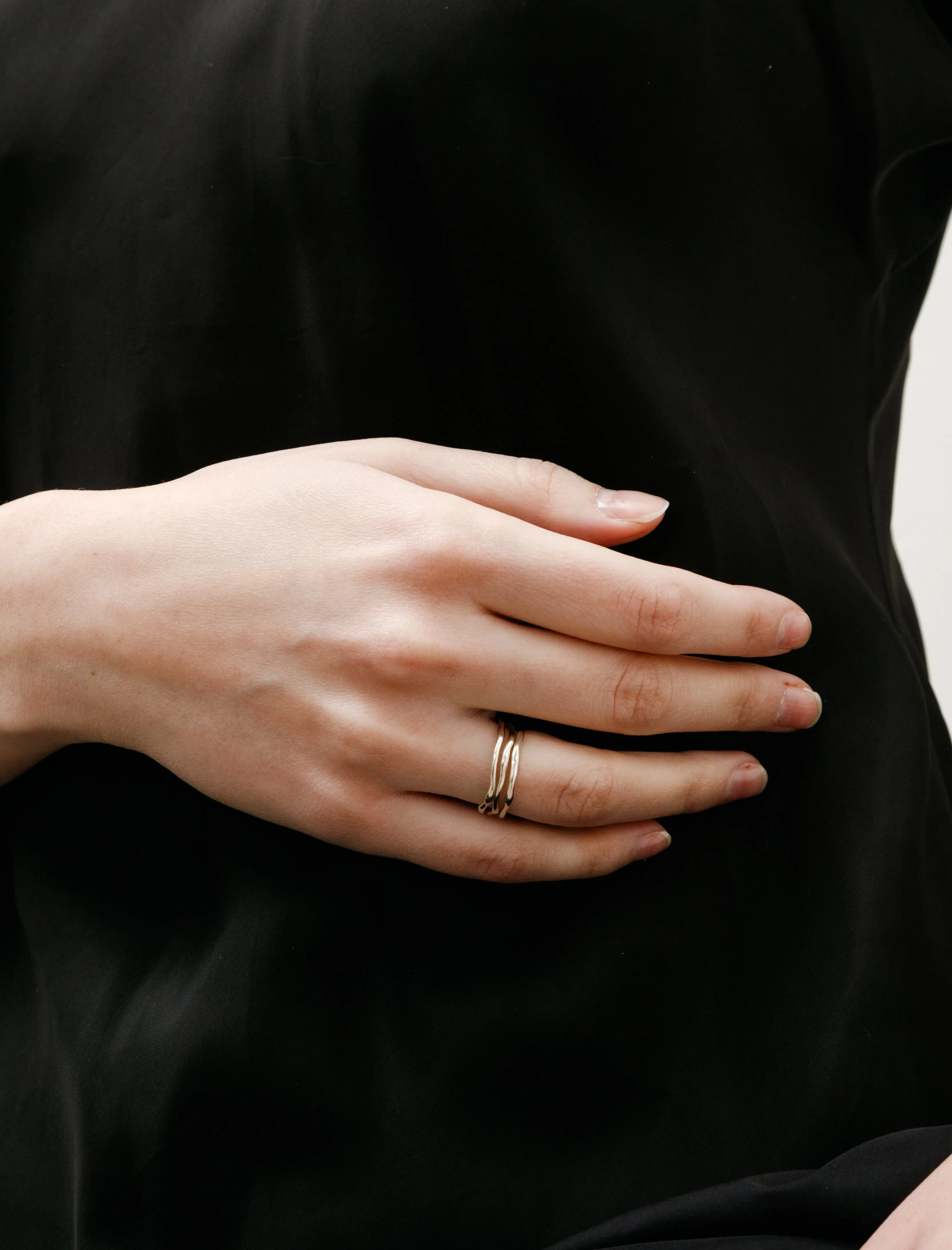 Wrought Ring Set of Three Silver sold by SHOP NEIGHBOR product image thumbnail 3