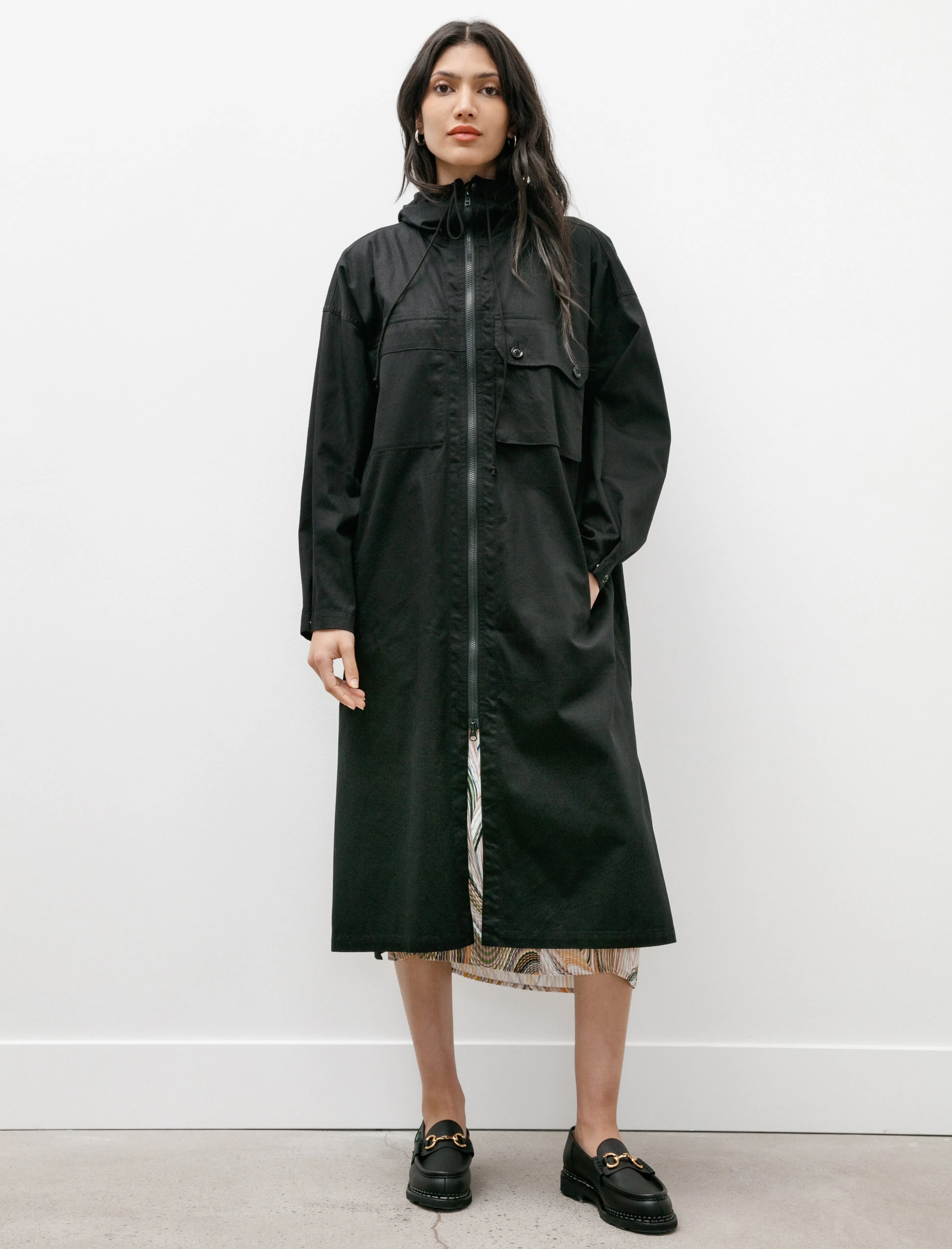 Coatdress with Hood Black sold by SHOP NEIGHBOR
