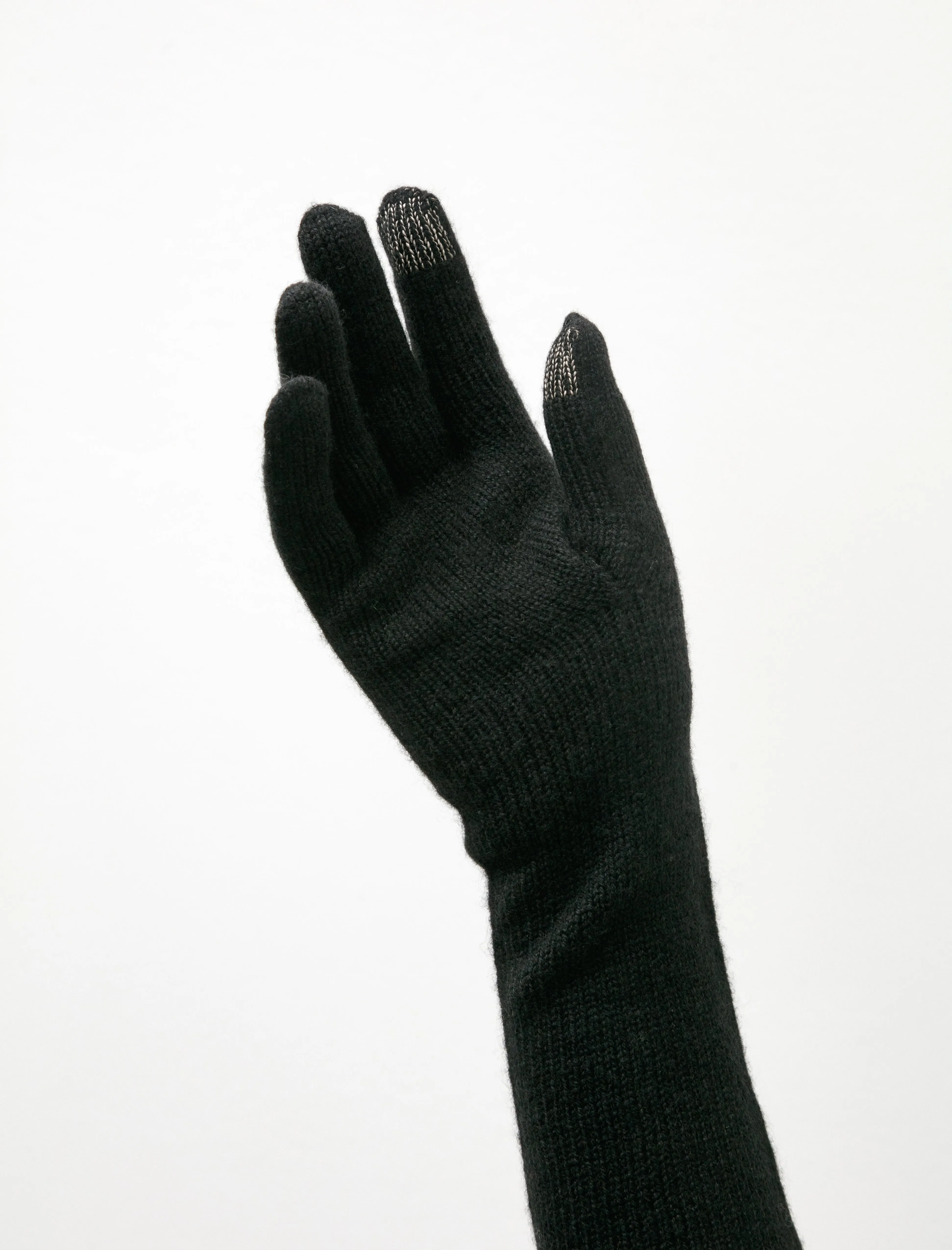 Cashmere Long Gloves Black sold by SHOP NEIGHBOR product image thumbnail 4