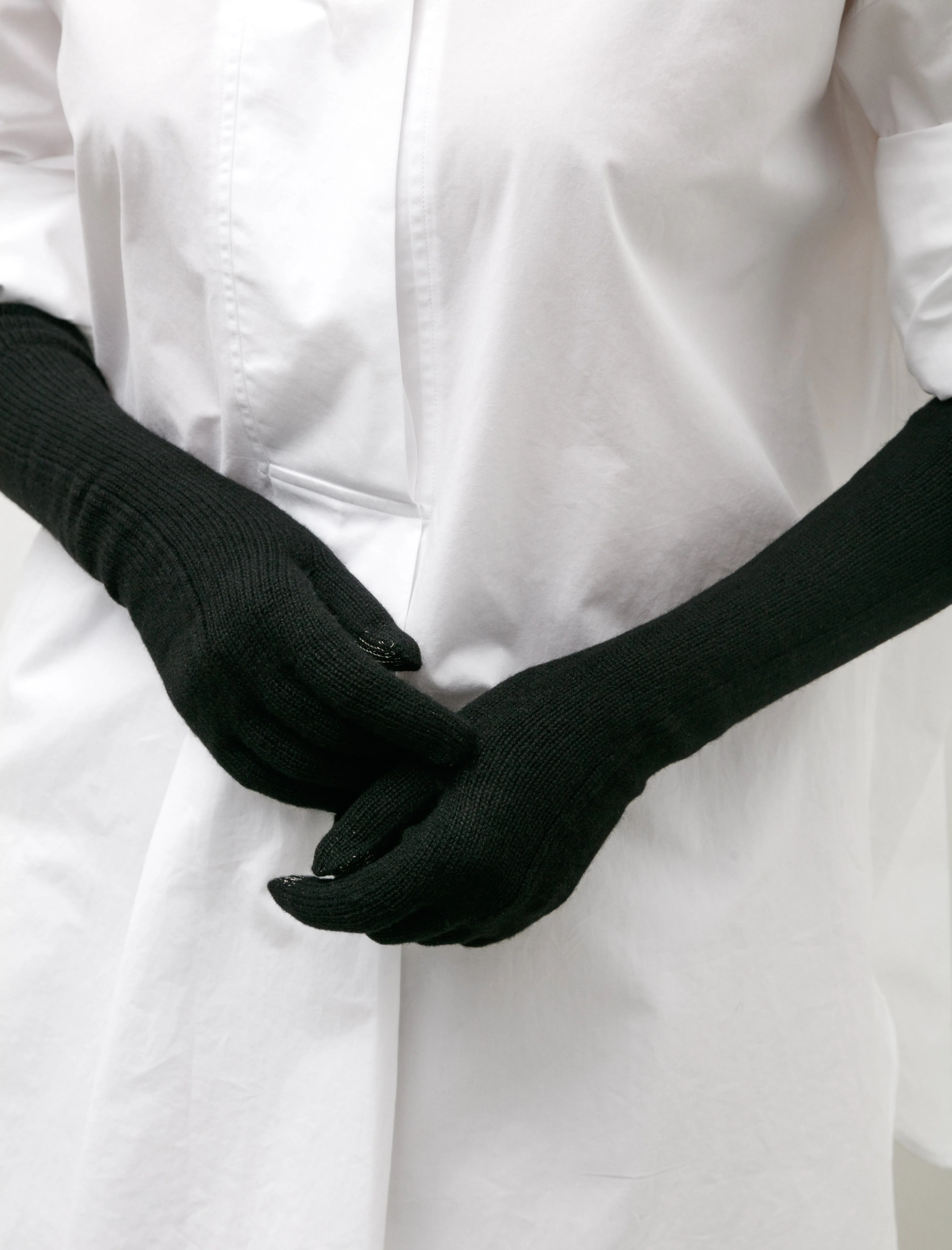Cashmere Long Gloves Black sold by SHOP NEIGHBOR product image thumbnail 3
