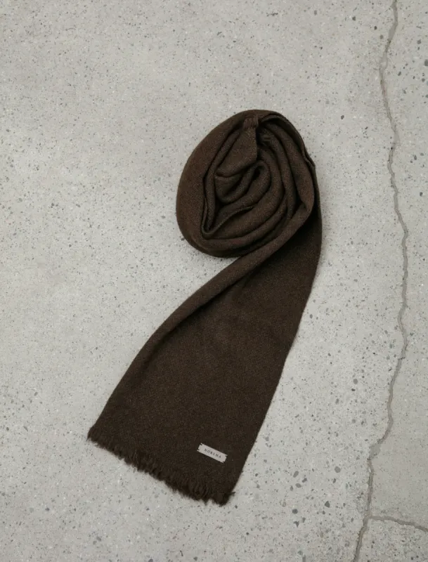 Nomad Classic Skinny Scarf Natural Yak Brown sold by SHOP NEIGHBOR