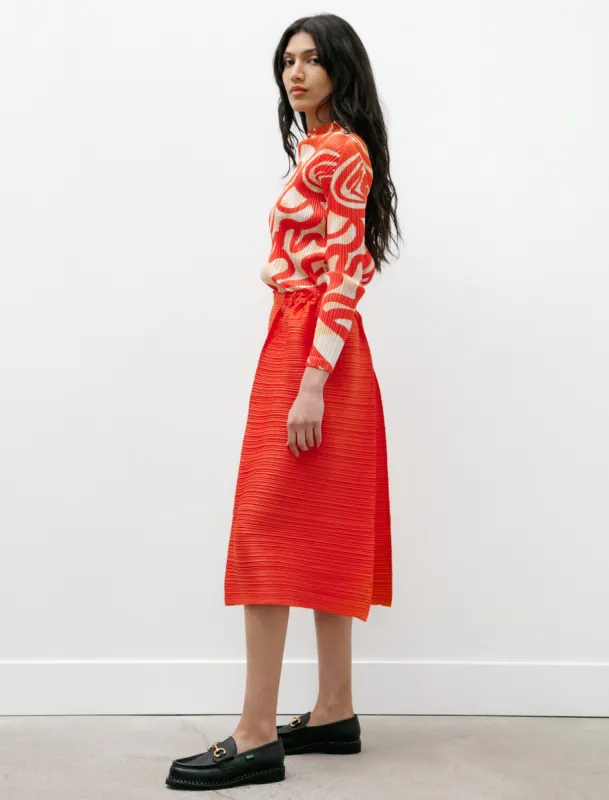 Thicker Bounce Pants Red Orange made by SHOP NEIGHBOR