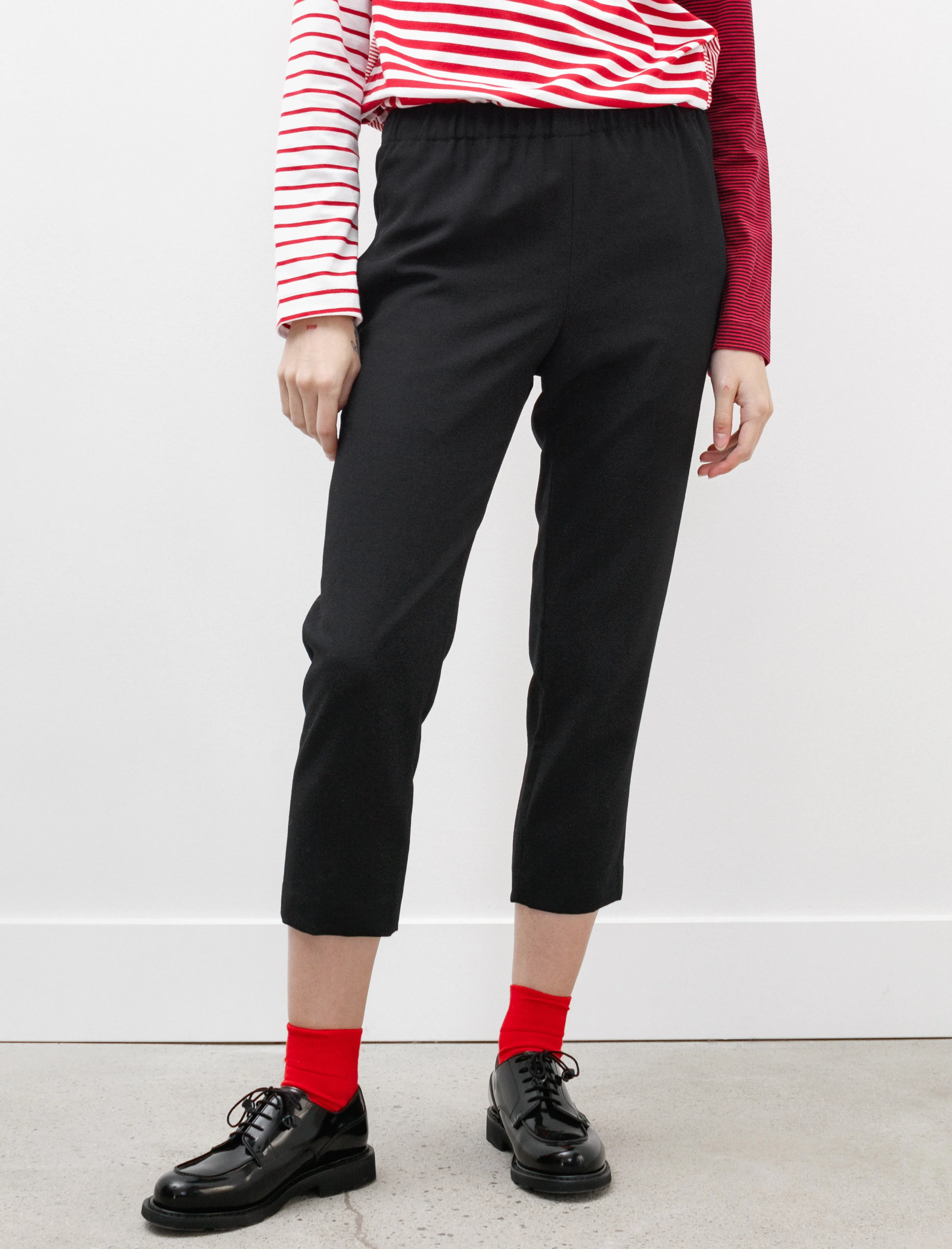 Elastic Waist Straight Pants Black sold by SHOP NEIGHBOR product image thumbnail 2