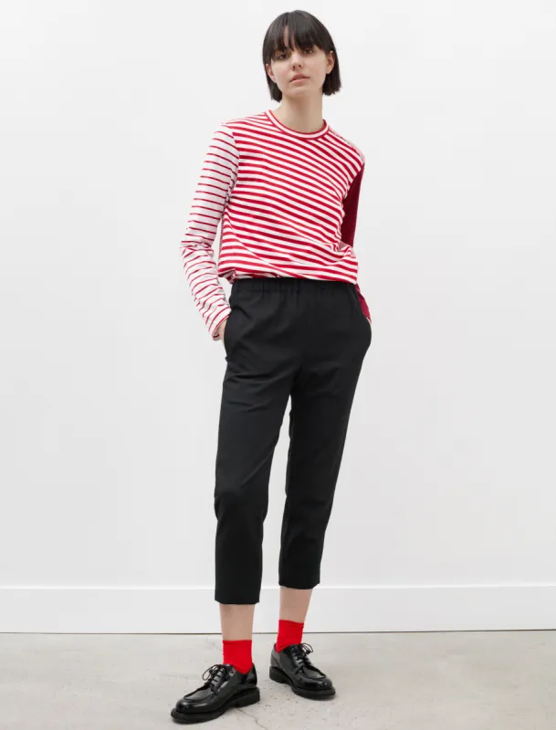 Elastic Waist Straight Pants Black sold by SHOP NEIGHBOR