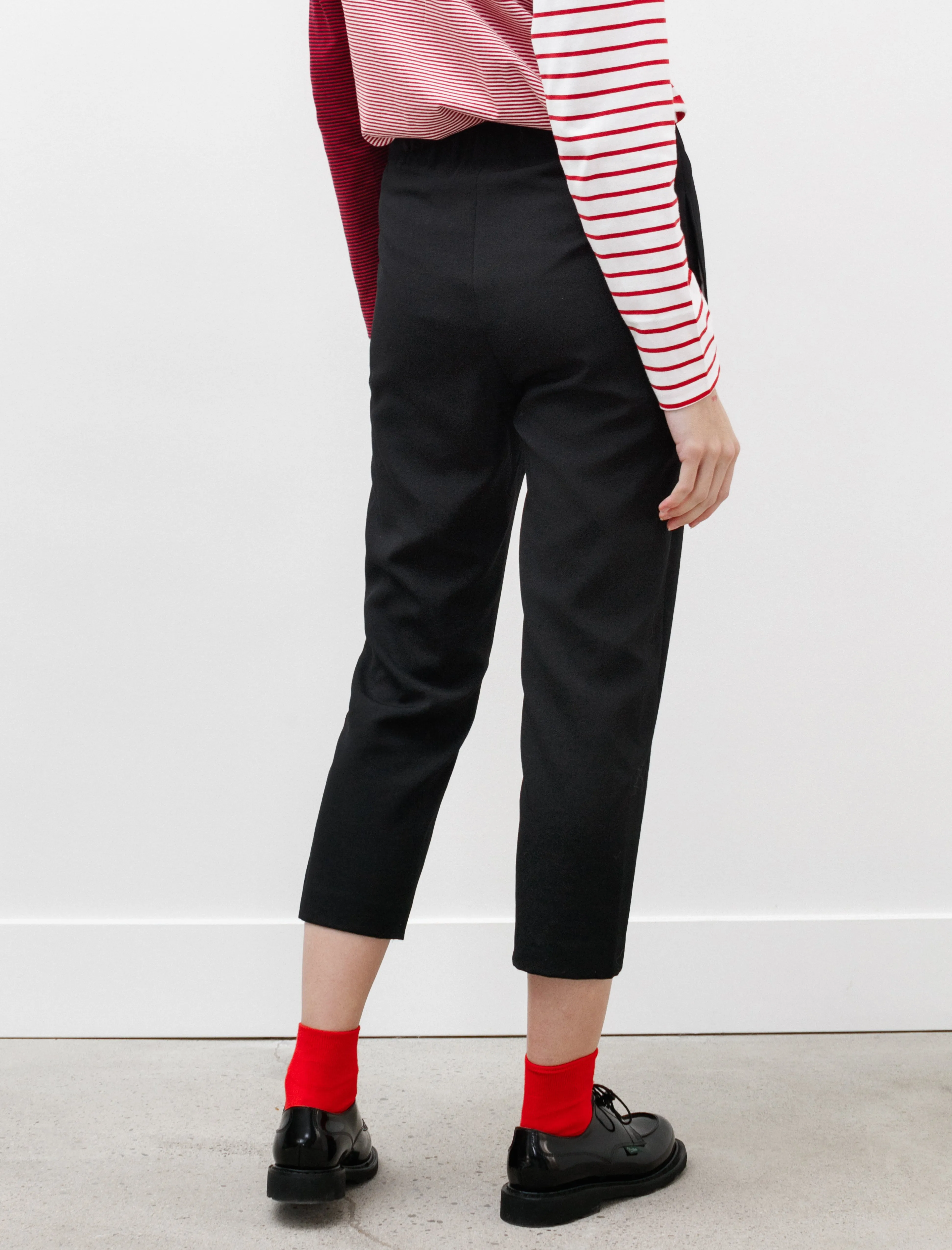 Elastic Waist Straight Pants Black sold by SHOP NEIGHBOR product image thumbnail 4