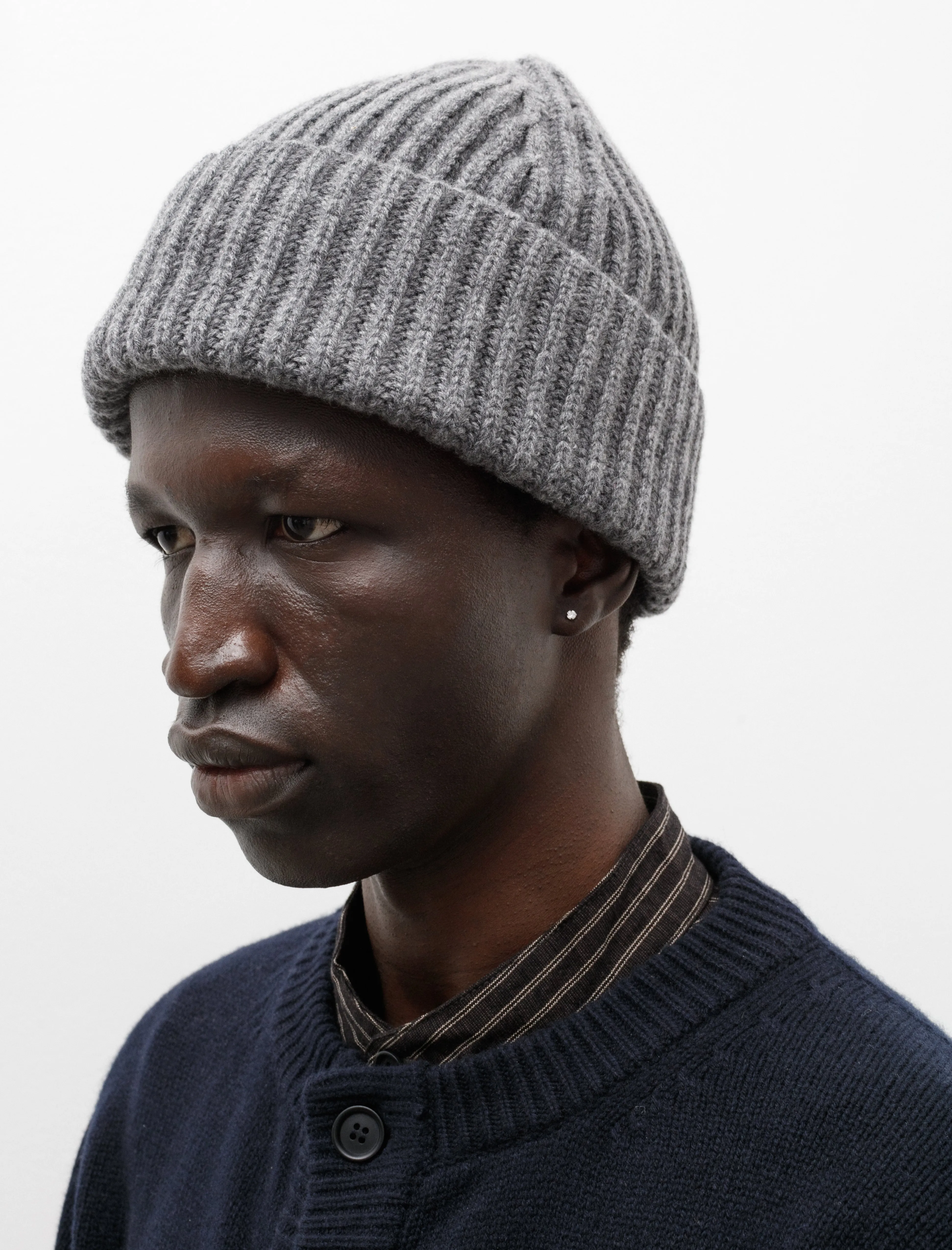 Knit Hat Cashmere Lambswool Grey sold by SHOP NEIGHBOR product image thumbnail 2