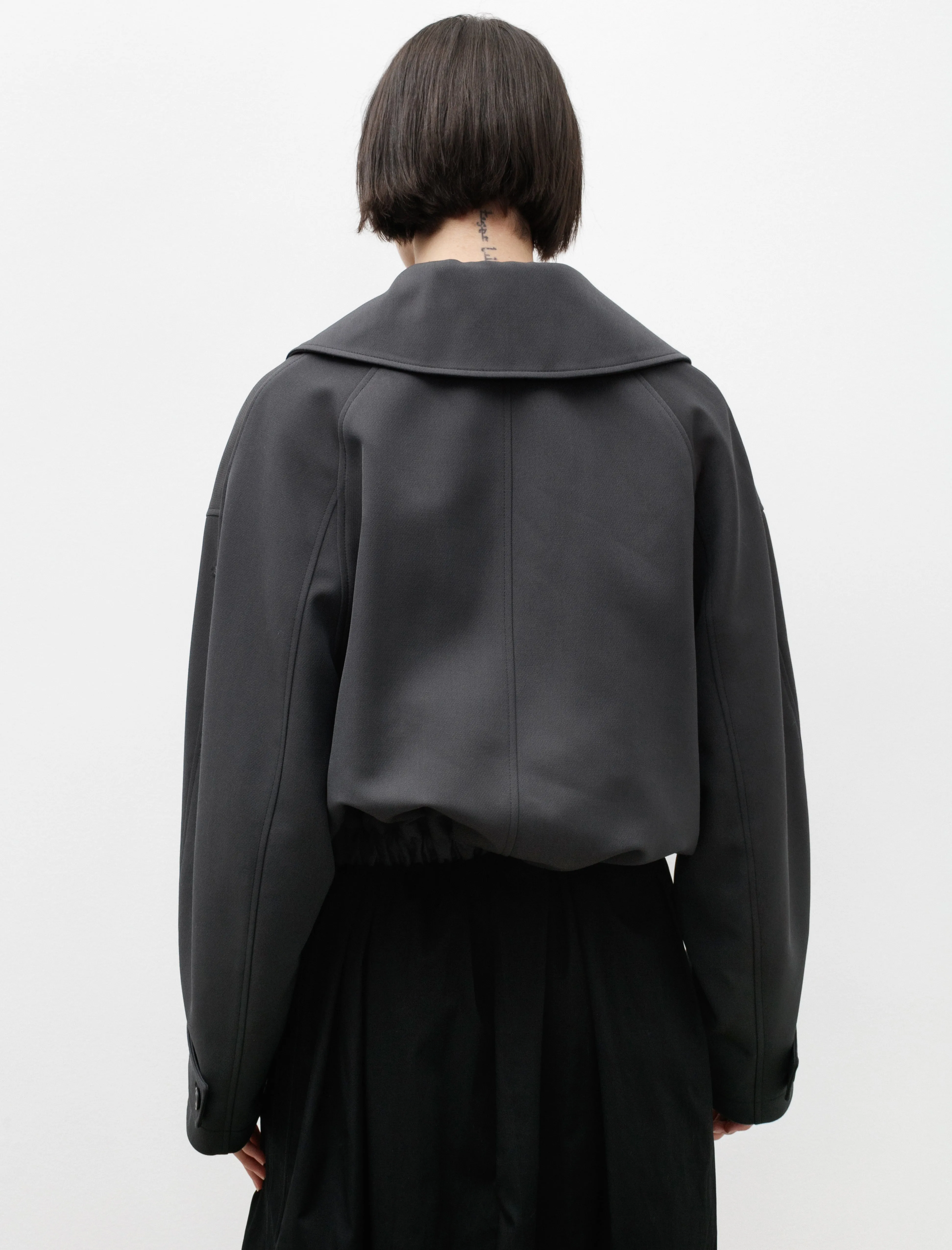 Short Trench Blouson Dark Grey sold by SHOP NEIGHBOR product image thumbnail 5