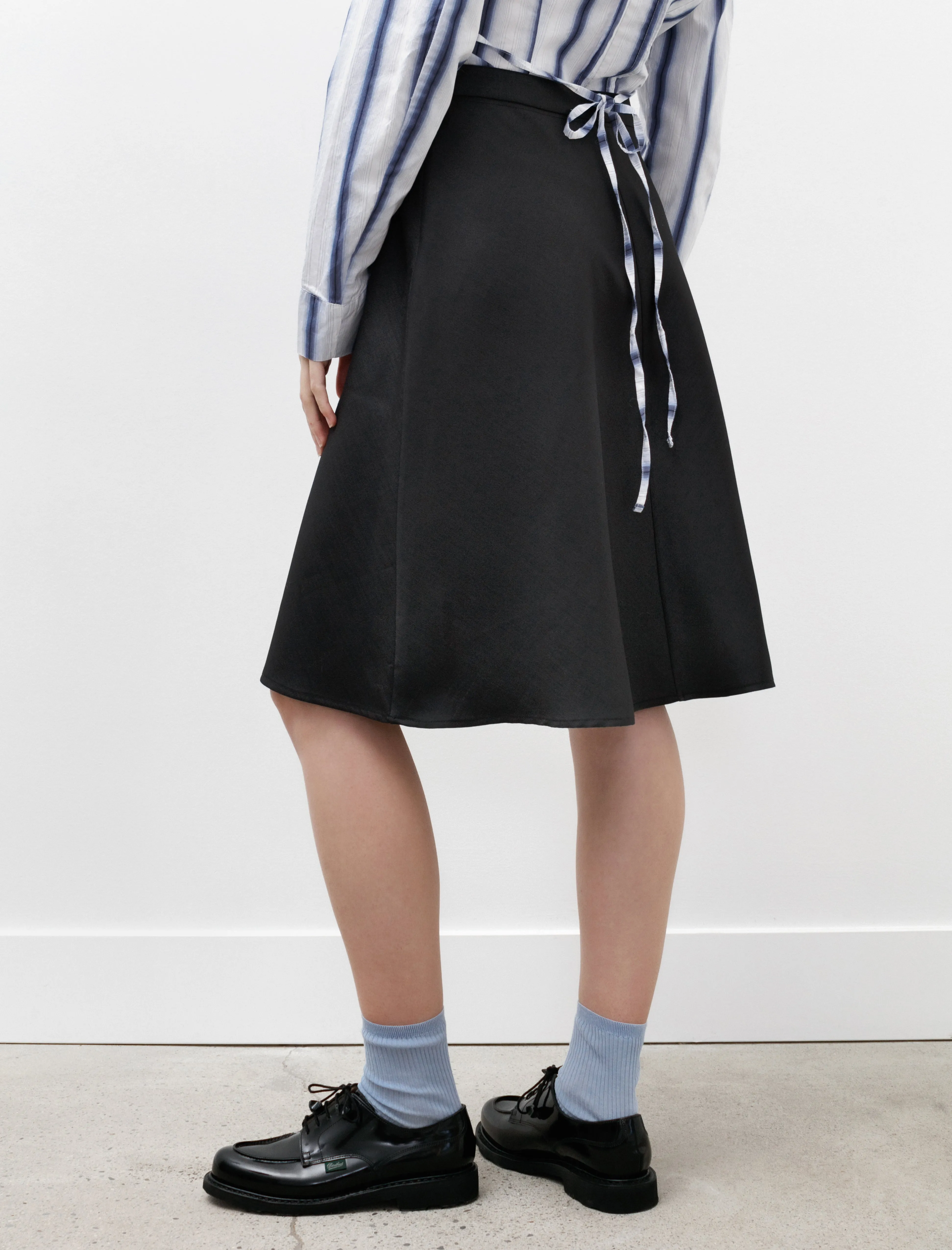 Curtain Skirt Black Mnemonic Wool sold by SHOP NEIGHBOR product image thumbnail 4