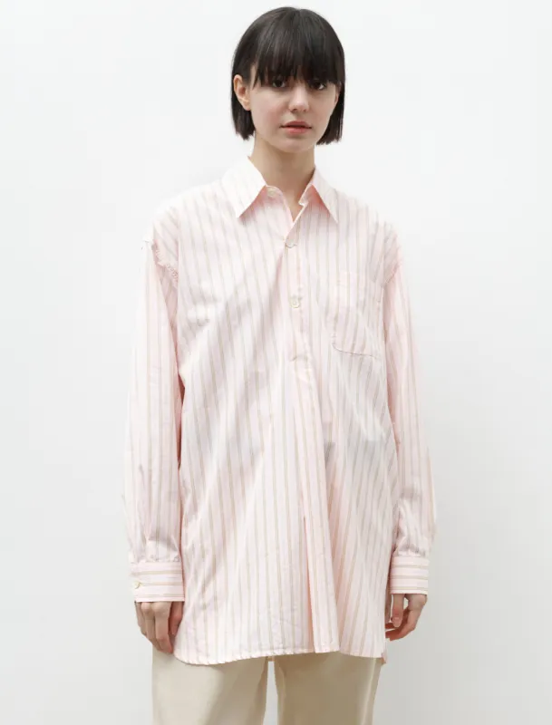 Popover Shirt Pink Business Stripe sold by SHOP NEIGHBOR
