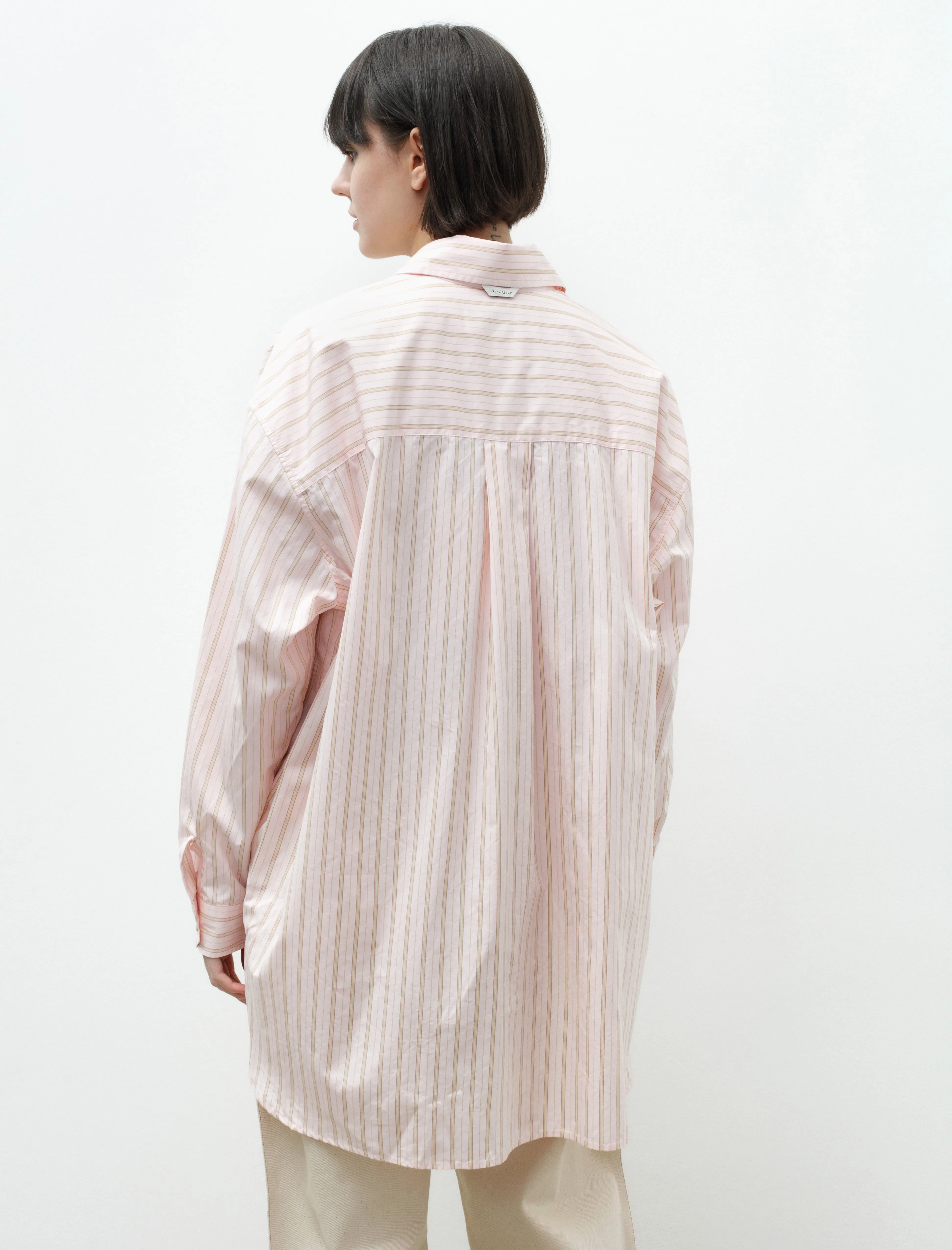 Popover Shirt Pink Business Stripe sold by SHOP NEIGHBOR product image thumbnail 4
