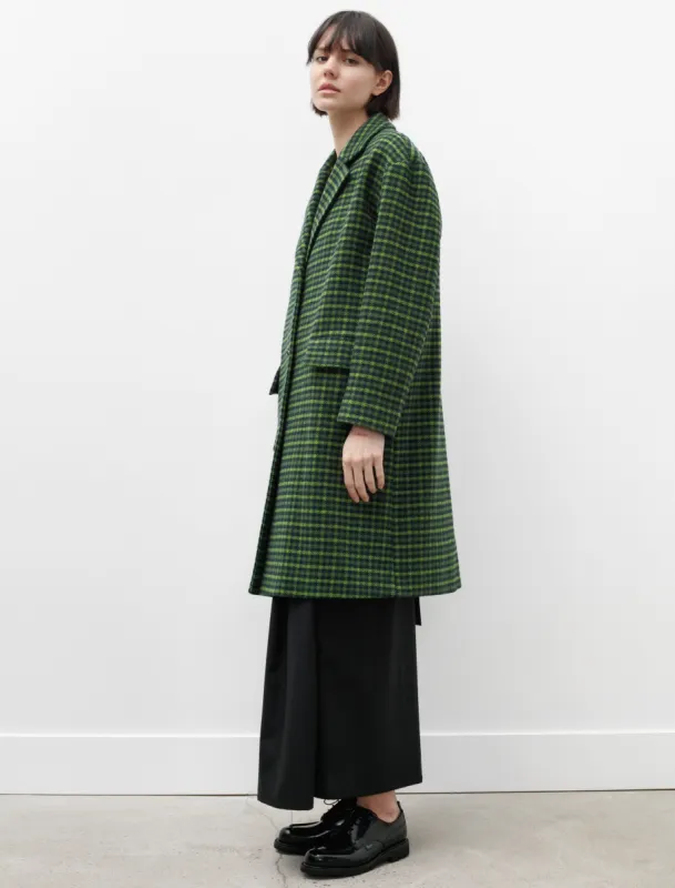 Straight Down Coat Green Plaid sold by SHOP NEIGHBOR