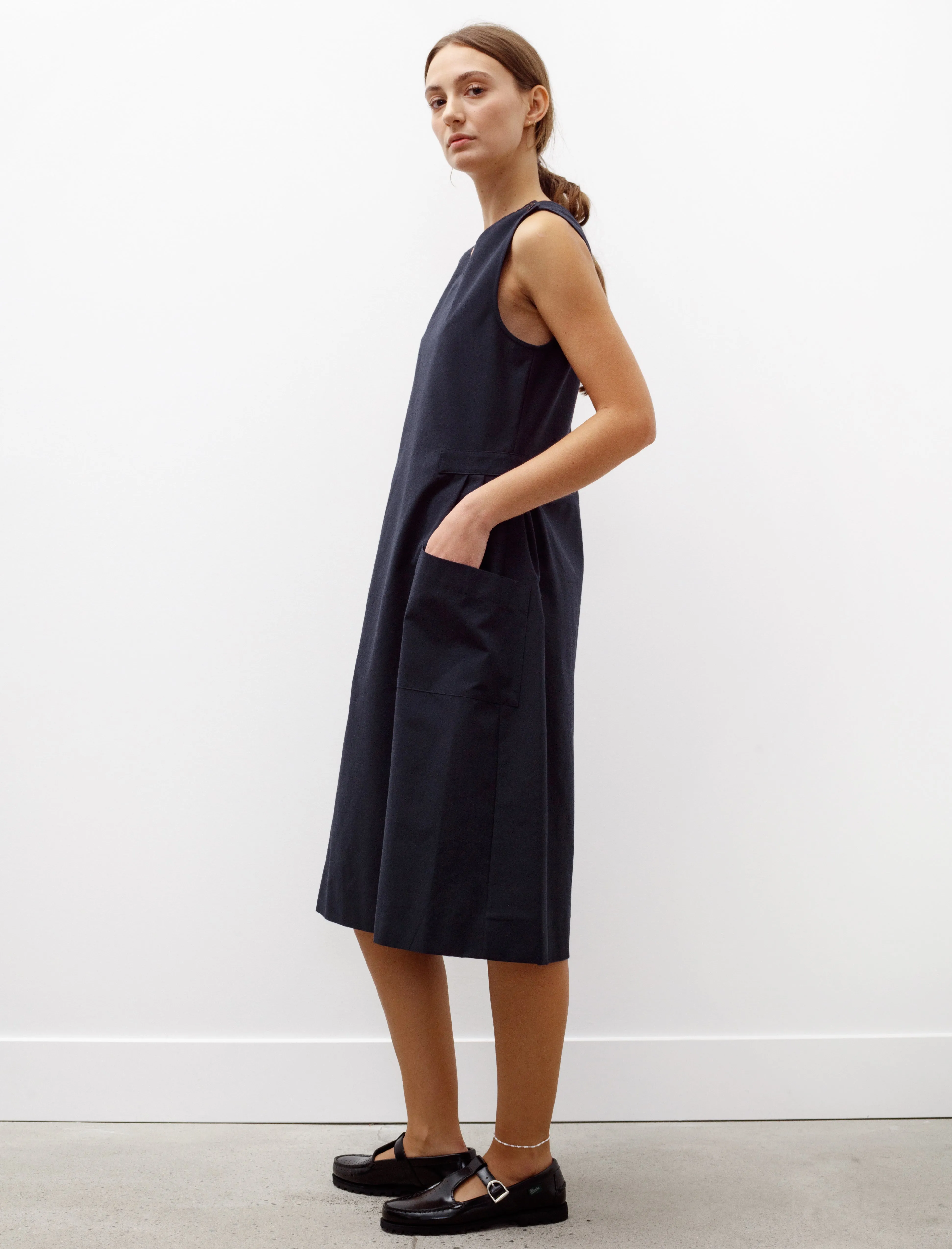 Smock Dress Wool Cotton Ink sold by SHOP NEIGHBOR product image thumbnail 4
