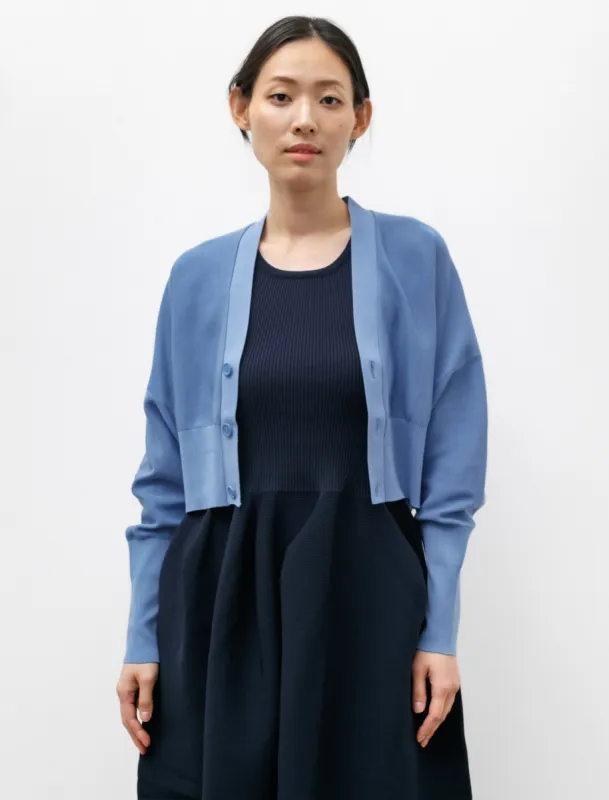Cupro Garter Cropped Cardigan Sky made by CFCL Womens