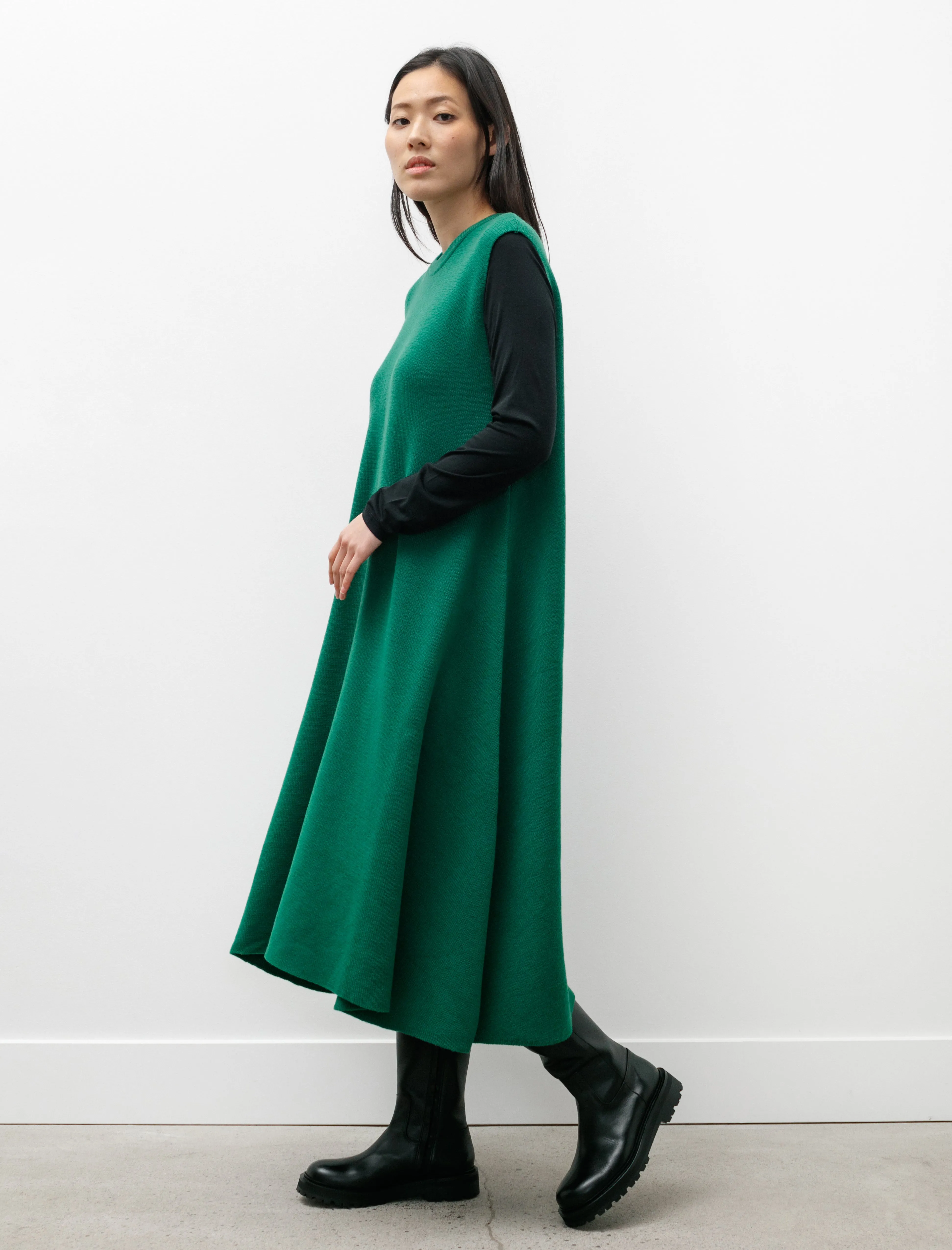 Wool Milan Sleeveless Dress Grass sold by SHOP NEIGHBOR product image thumbnail 2