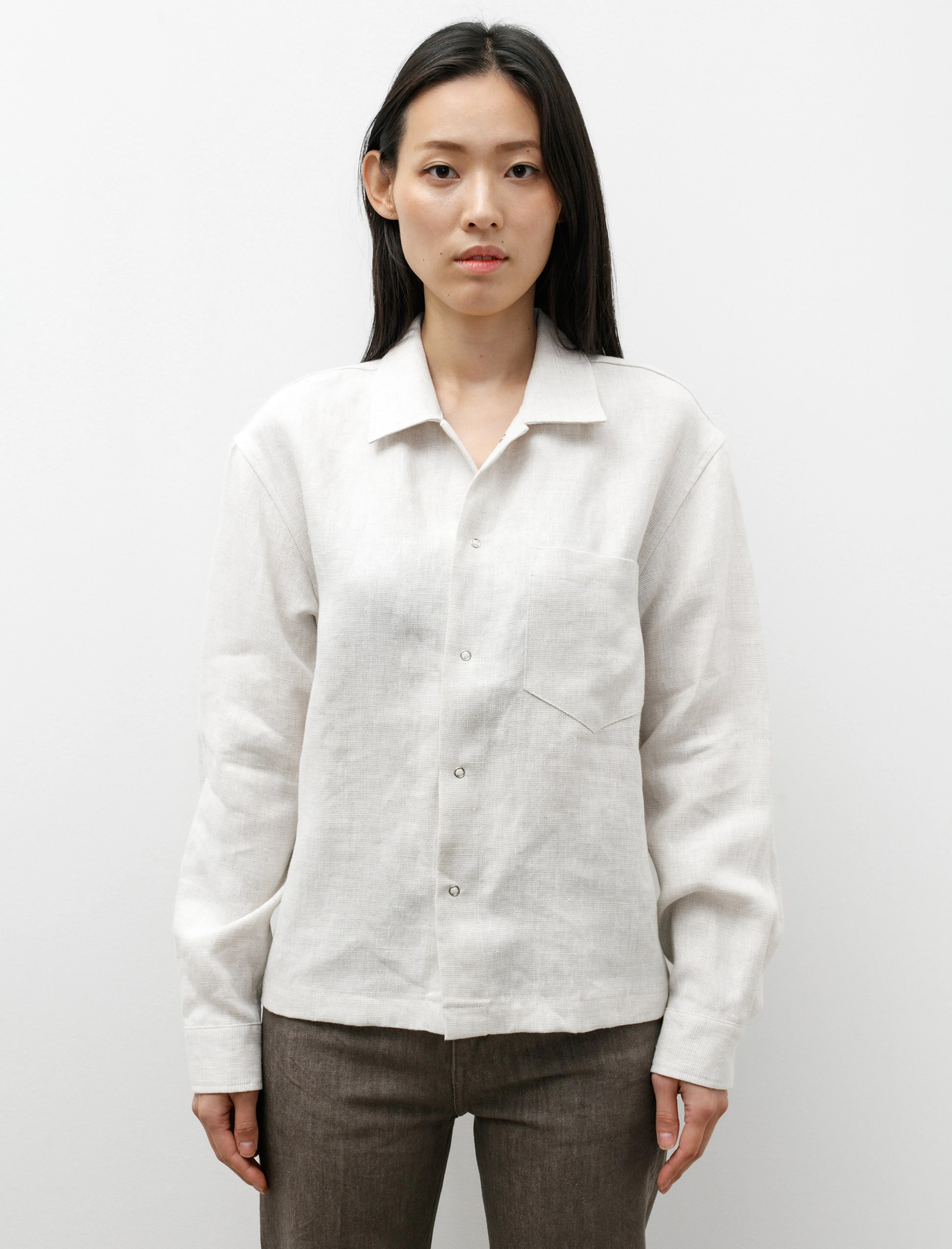Workshop Shirt W Linen Changeant sold by SHOP NEIGHBOR product image thumbnail 2