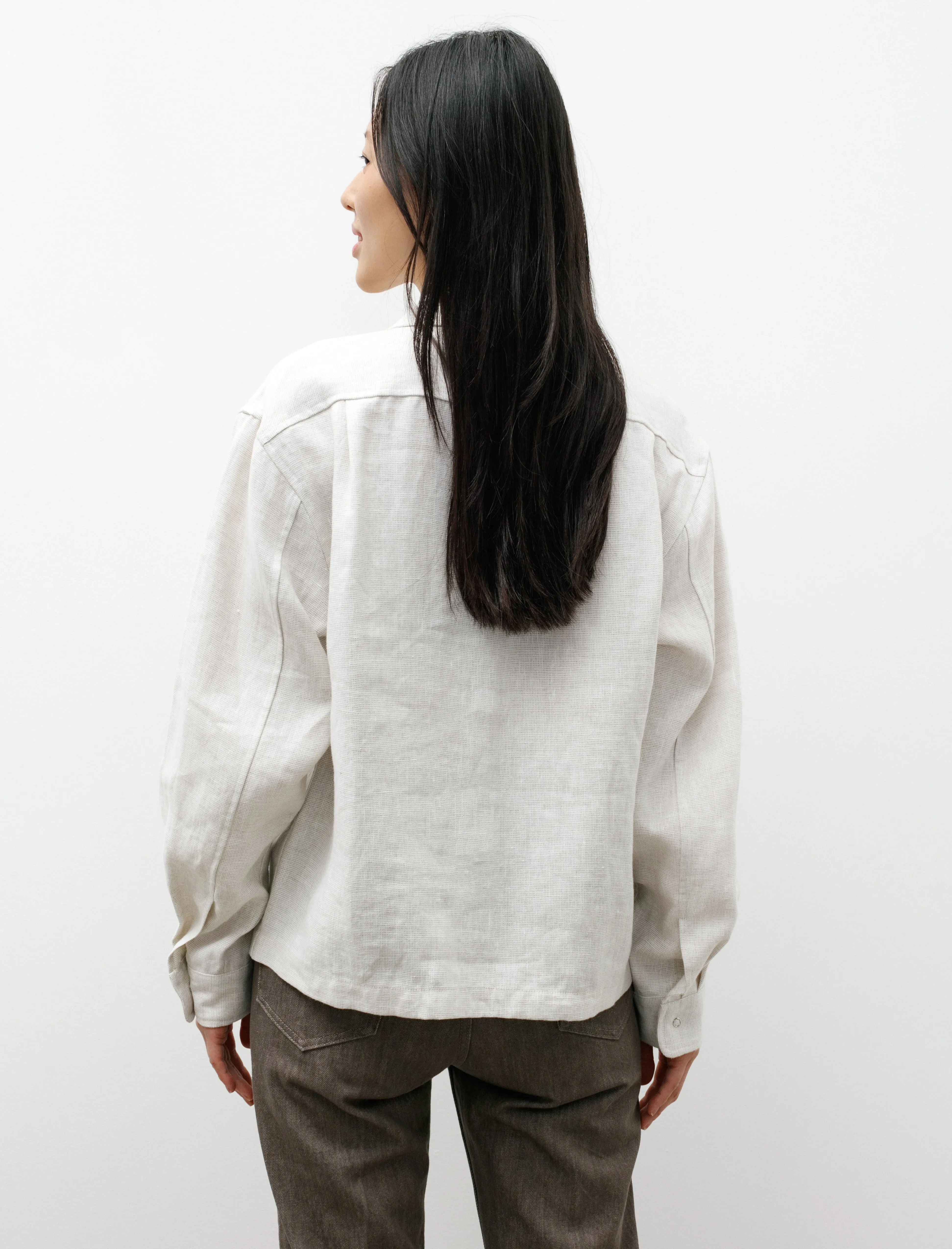 Workshop Shirt W Linen Changeant sold by SHOP NEIGHBOR product image thumbnail 5