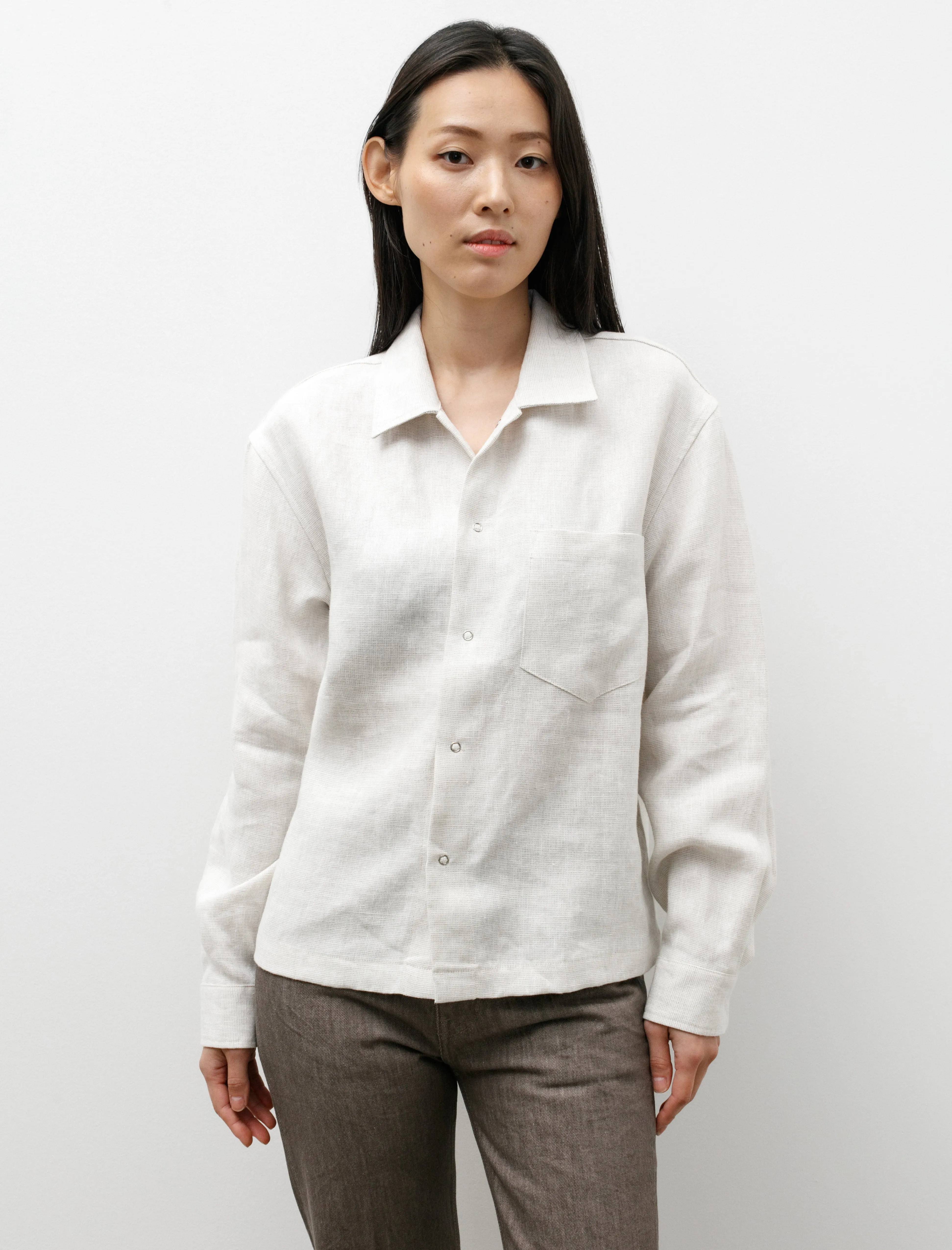 Workshop Shirt W Linen Changeant sold by SHOP NEIGHBOR