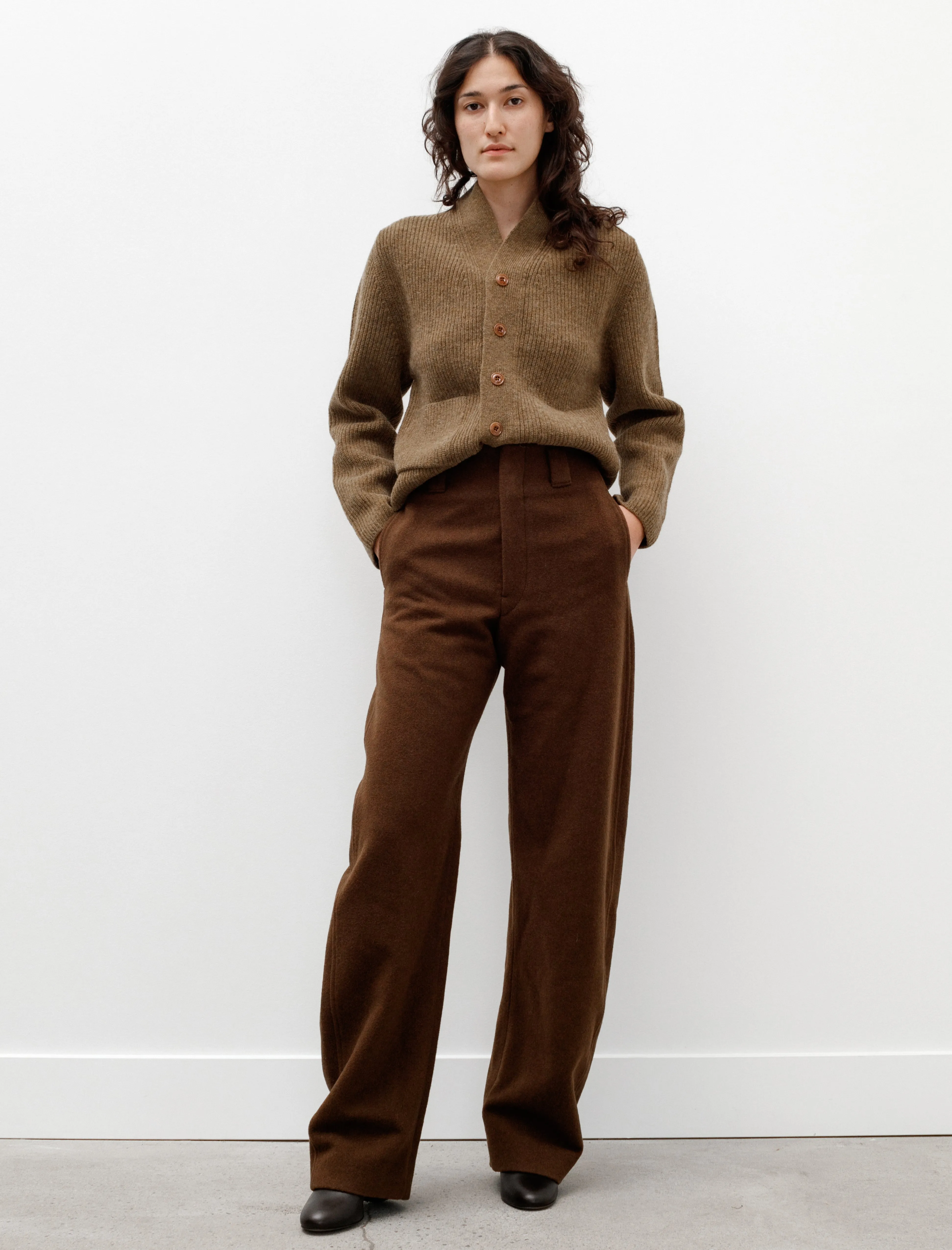Curved Pants Dark Tobacco sold by SHOP NEIGHBOR product image thumbnail 2