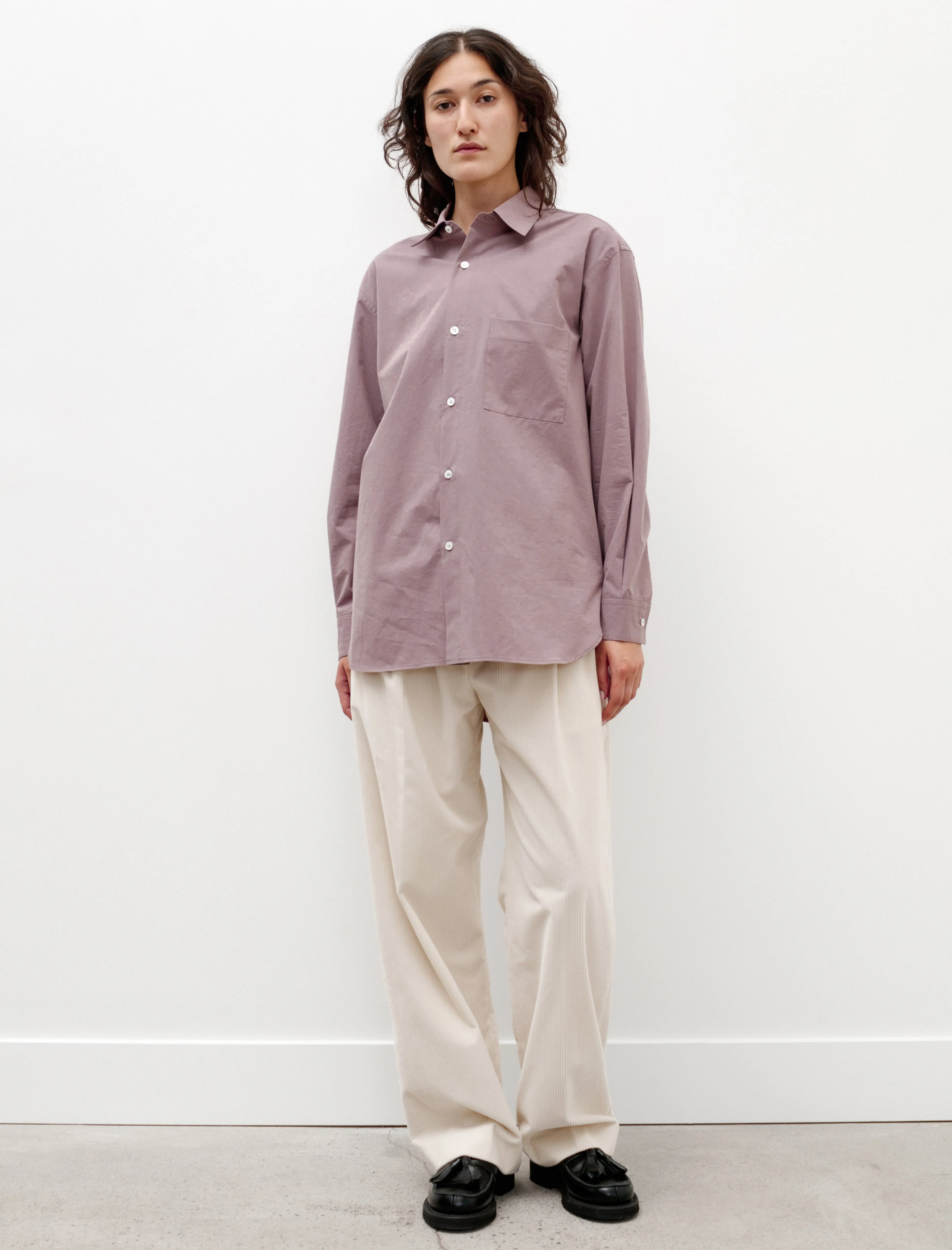 Oversized Classic Collar Shirt Mauve sold by SHOP NEIGHBOR product image thumbnail 5