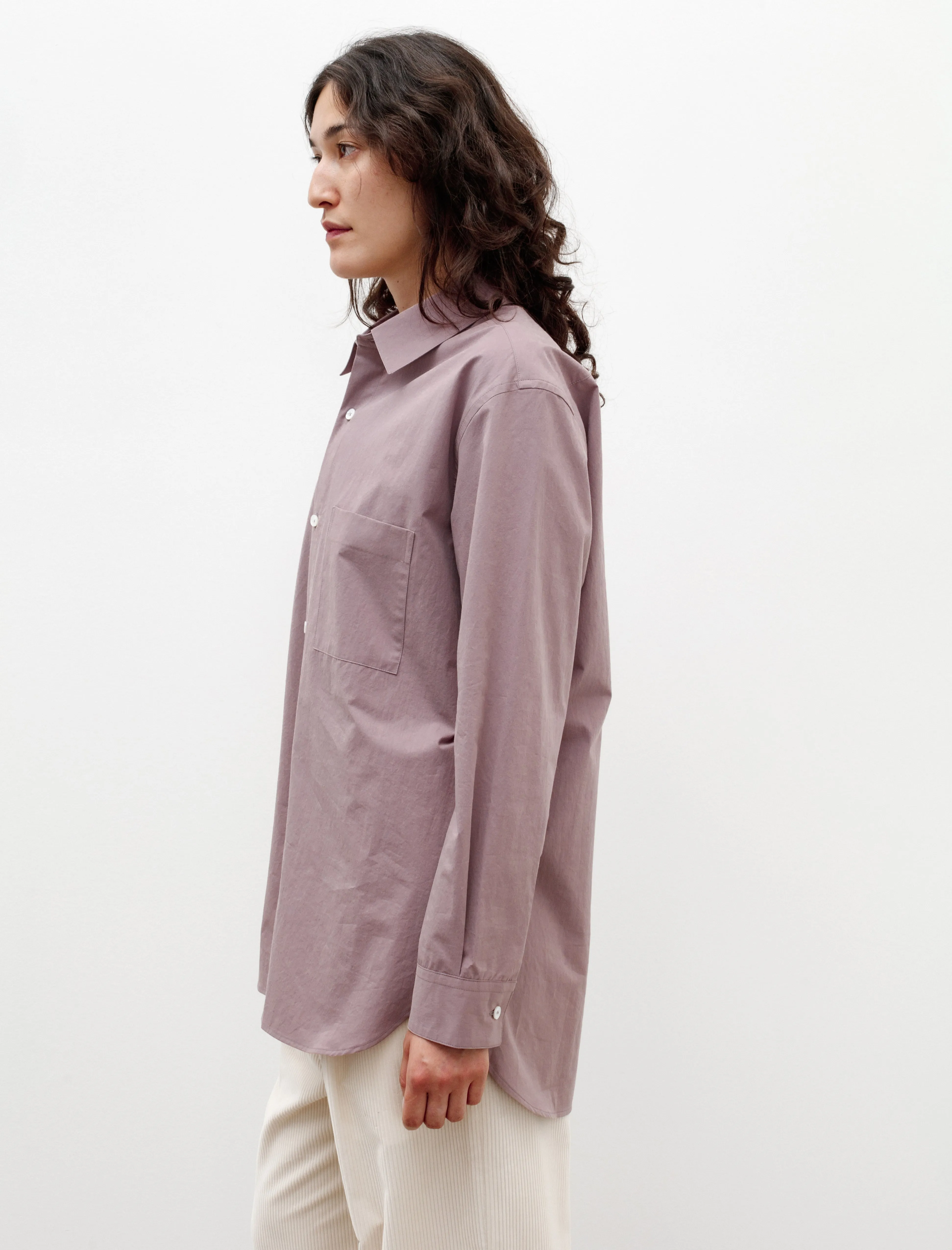 Oversized Classic Collar Shirt Mauve sold by SHOP NEIGHBOR product image thumbnail 3
