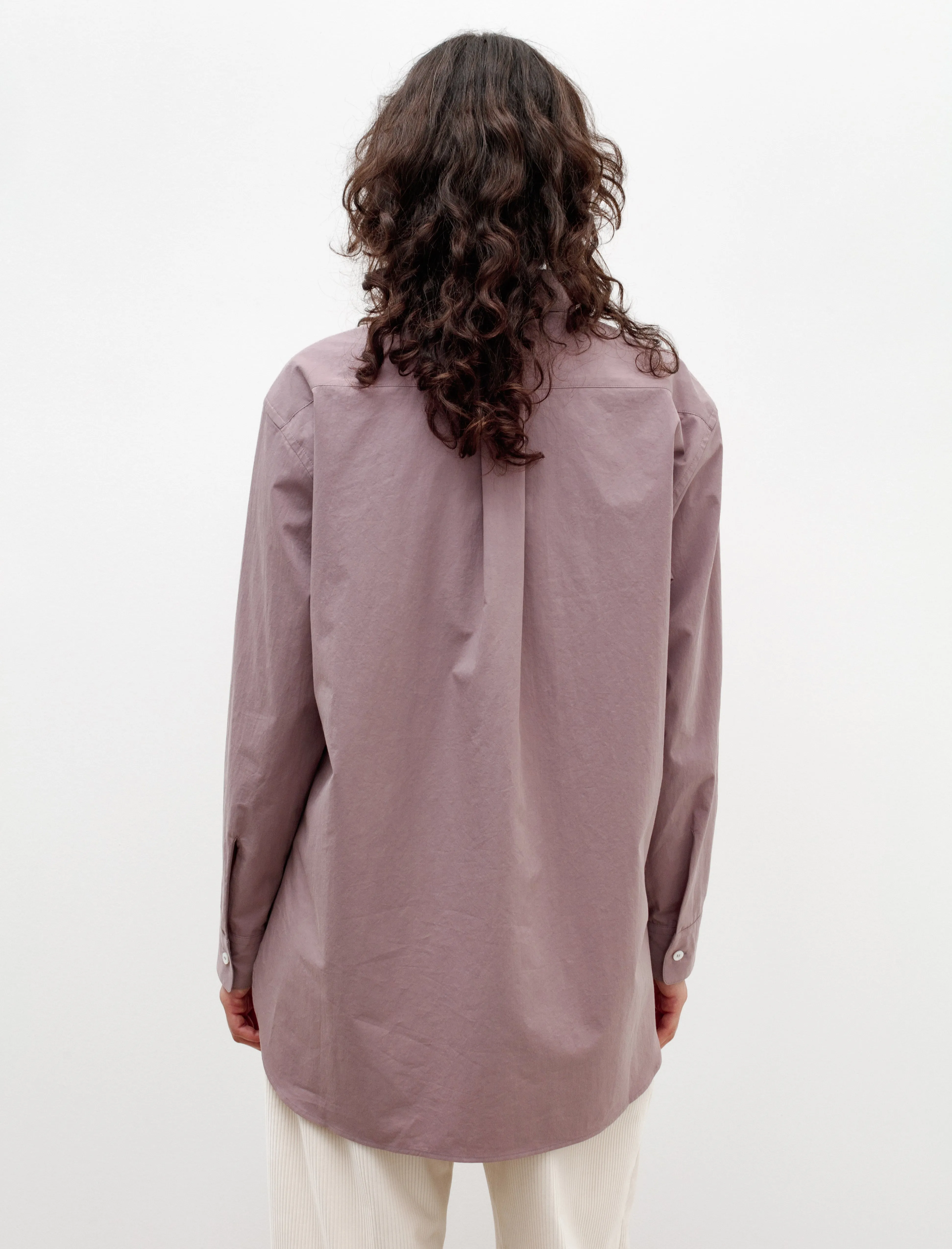 Oversized Classic Collar Shirt Mauve sold by SHOP NEIGHBOR product image thumbnail 4