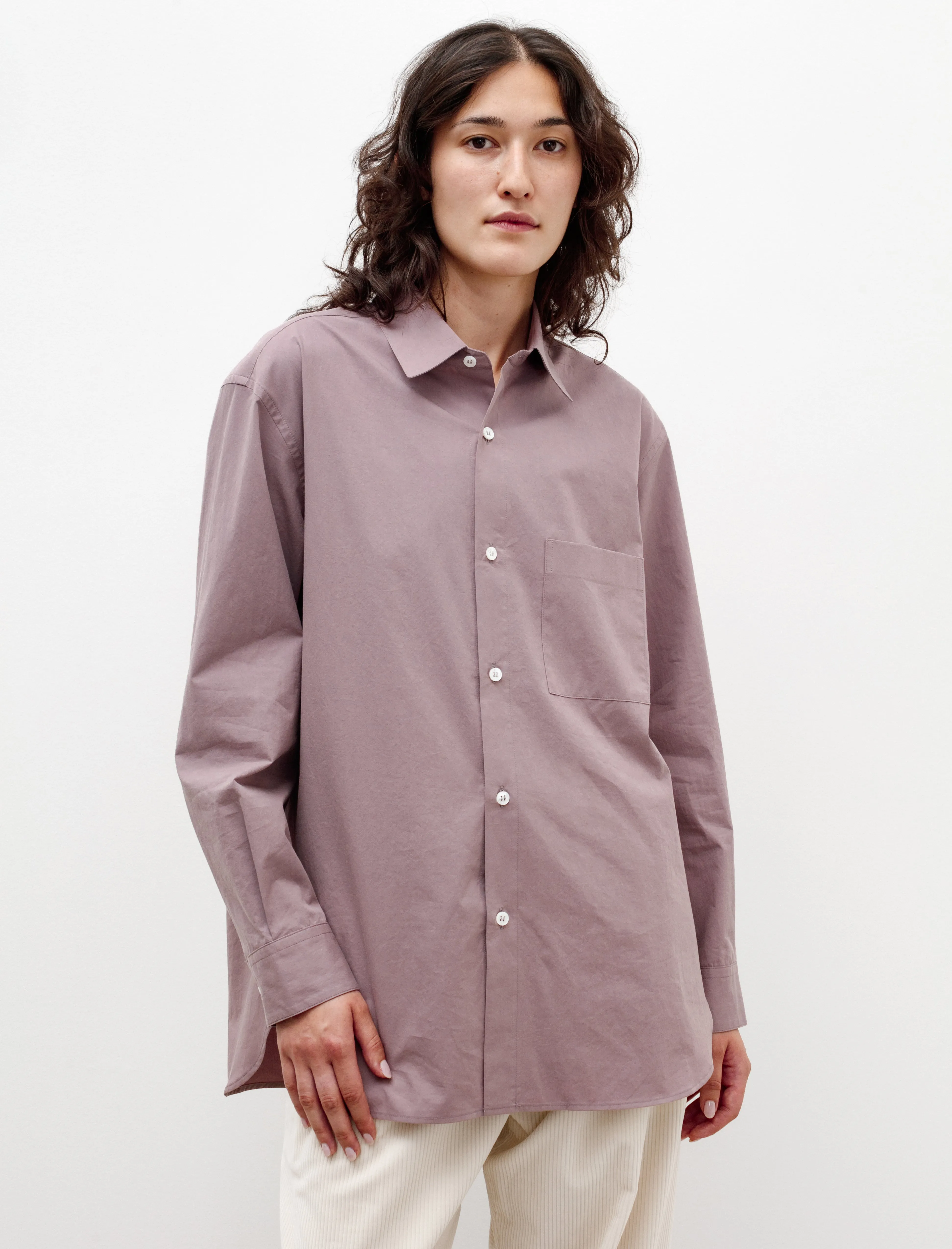 Oversized Classic Collar Shirt Mauve sold by SHOP NEIGHBOR