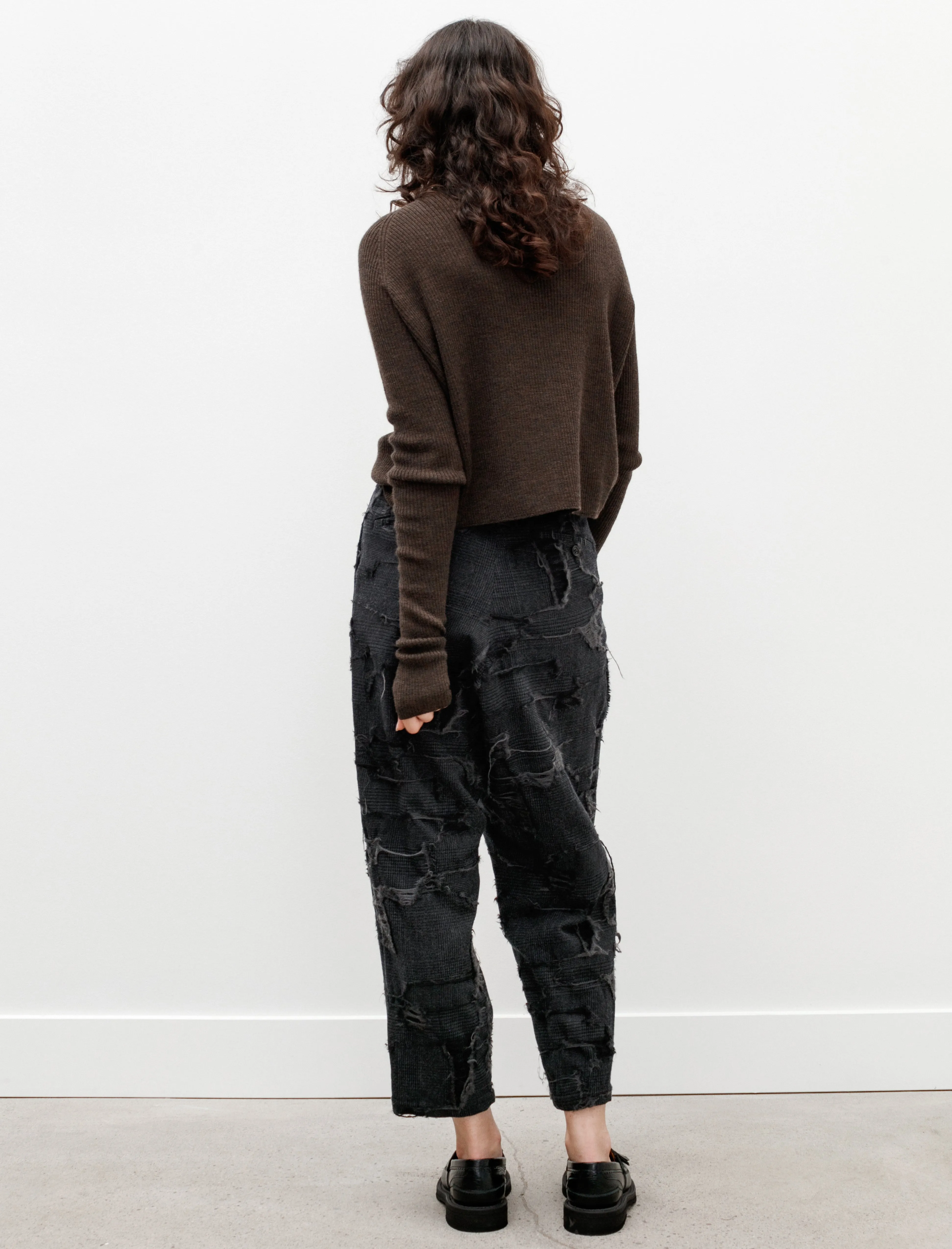 Tapered Raw Edge Trousers Grey sold by SHOP NEIGHBOR product image thumbnail 3