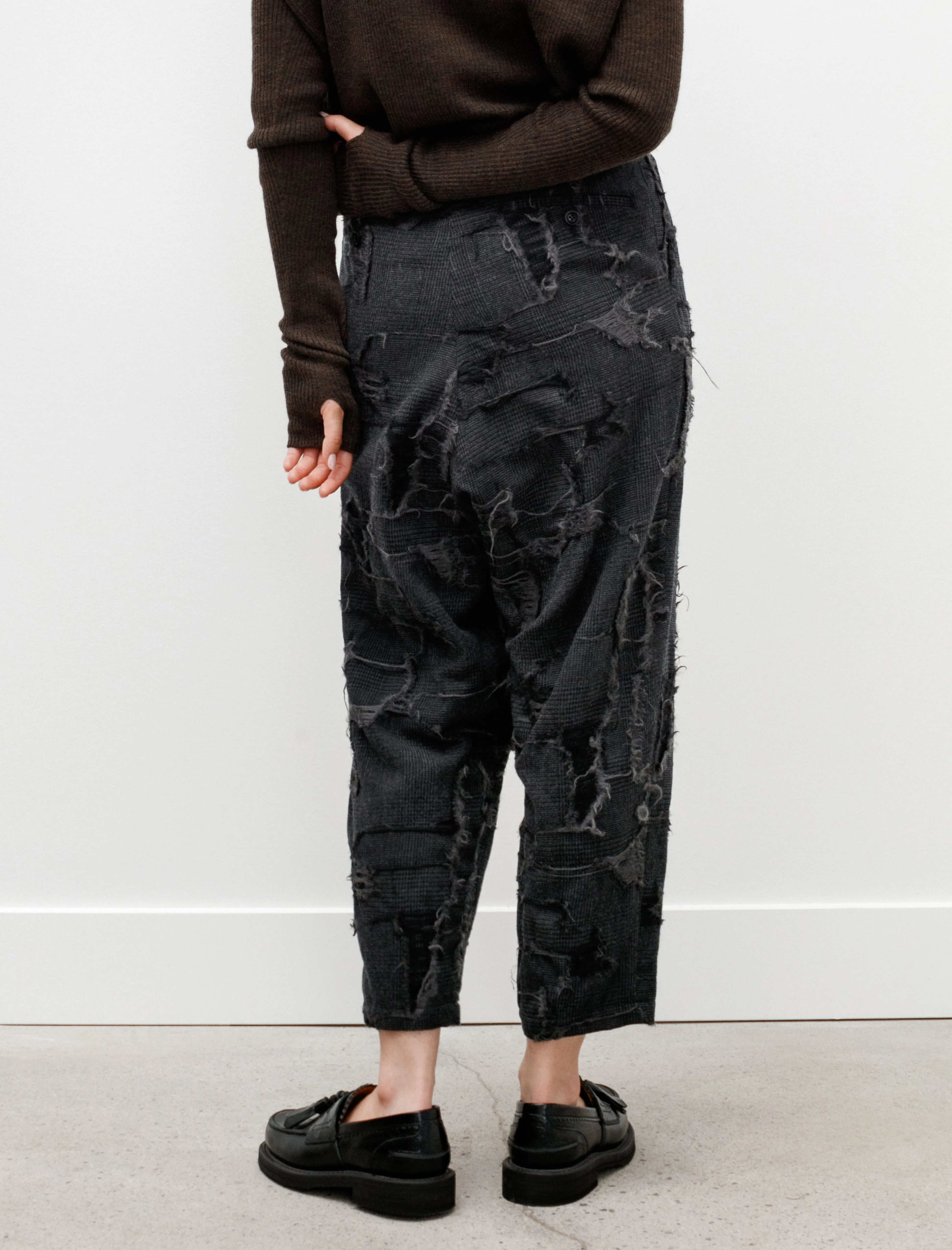 Tapered Raw Edge Trousers Grey sold by SHOP NEIGHBOR product image thumbnail 4