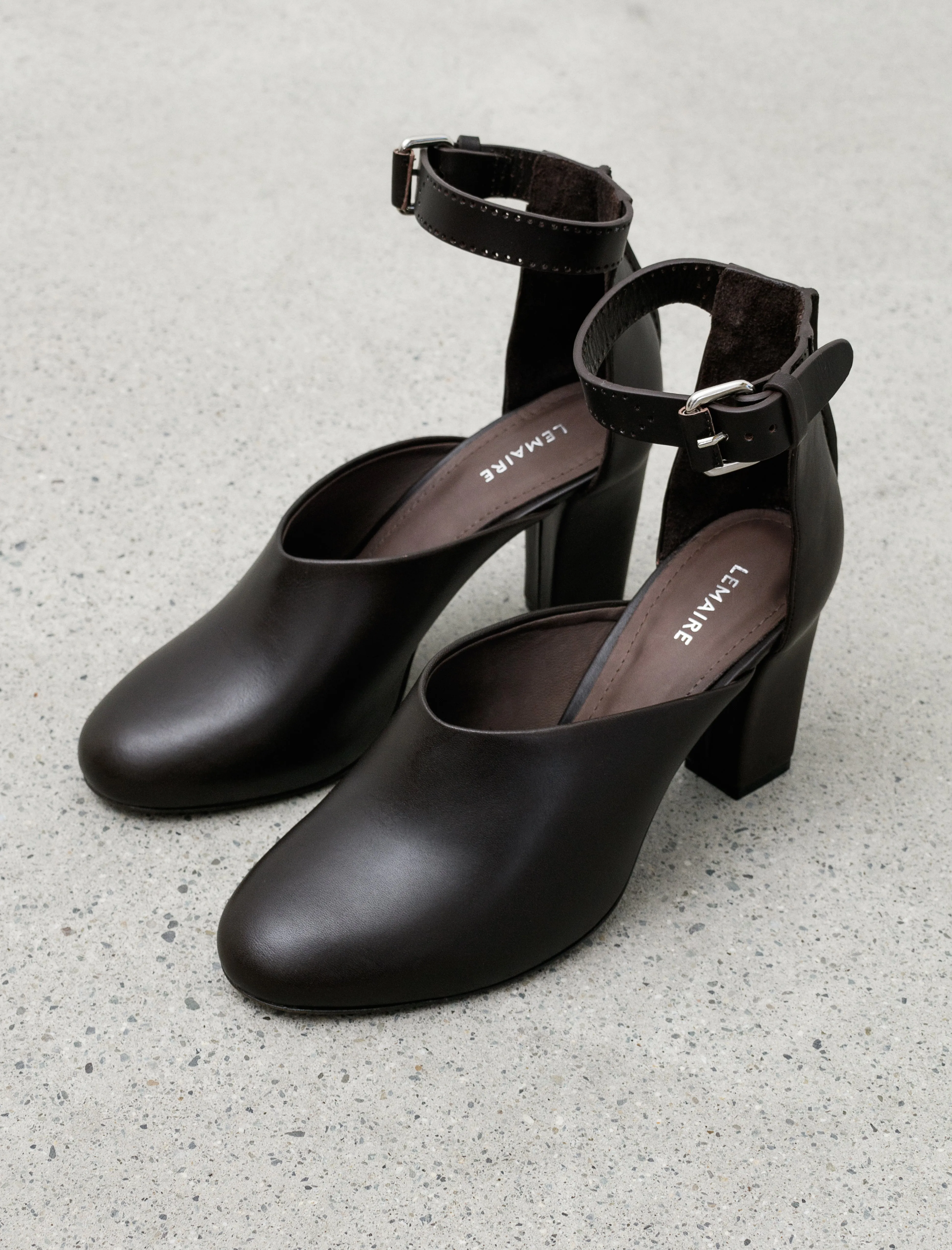 Round Toe Open Pump Dark Chocolate sold by SHOP NEIGHBOR product image thumbnail 5