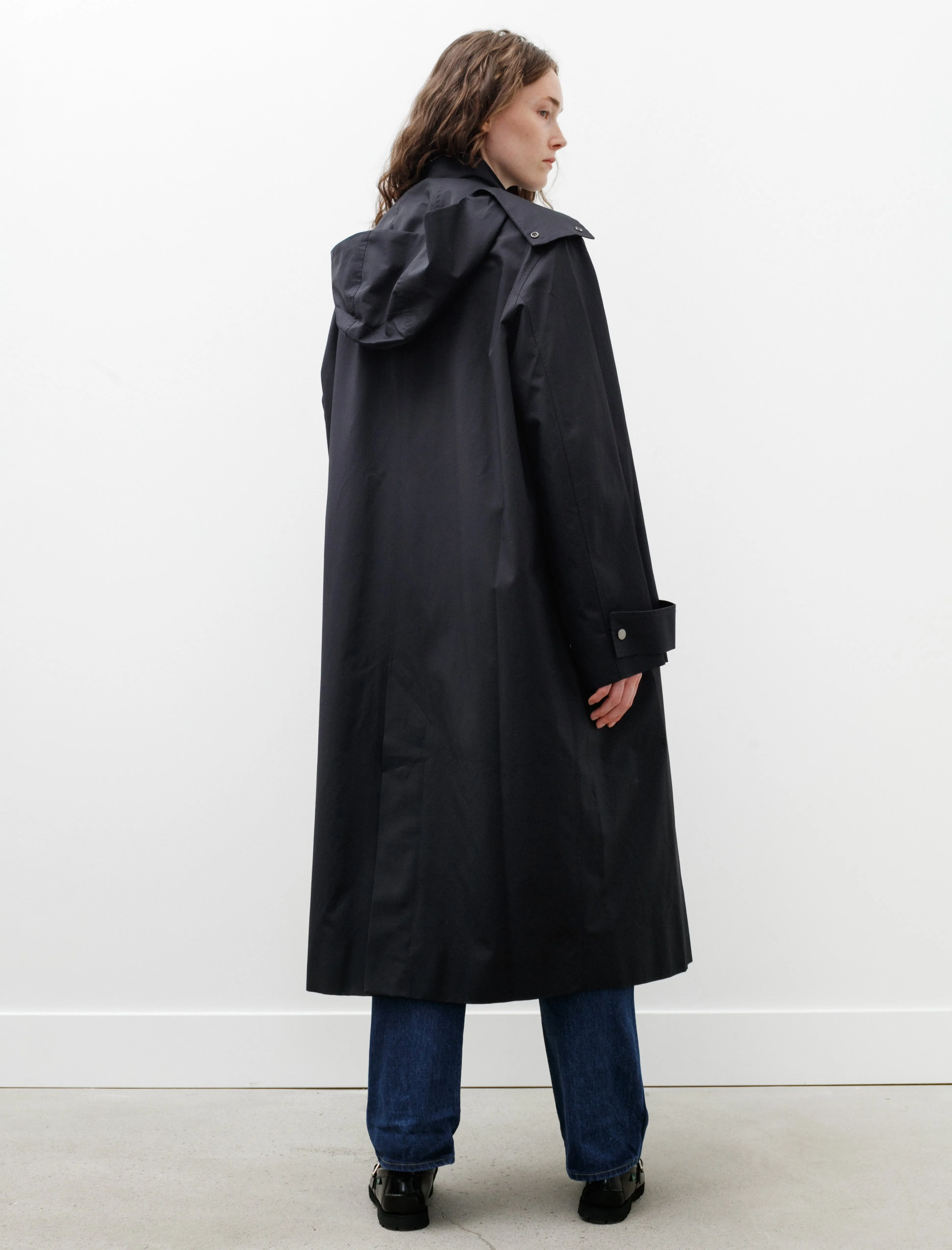 Tana Showerproof Coated Cotton Coat Darkest Navy sold by SHOP NEIGHBOR product image thumbnail 5